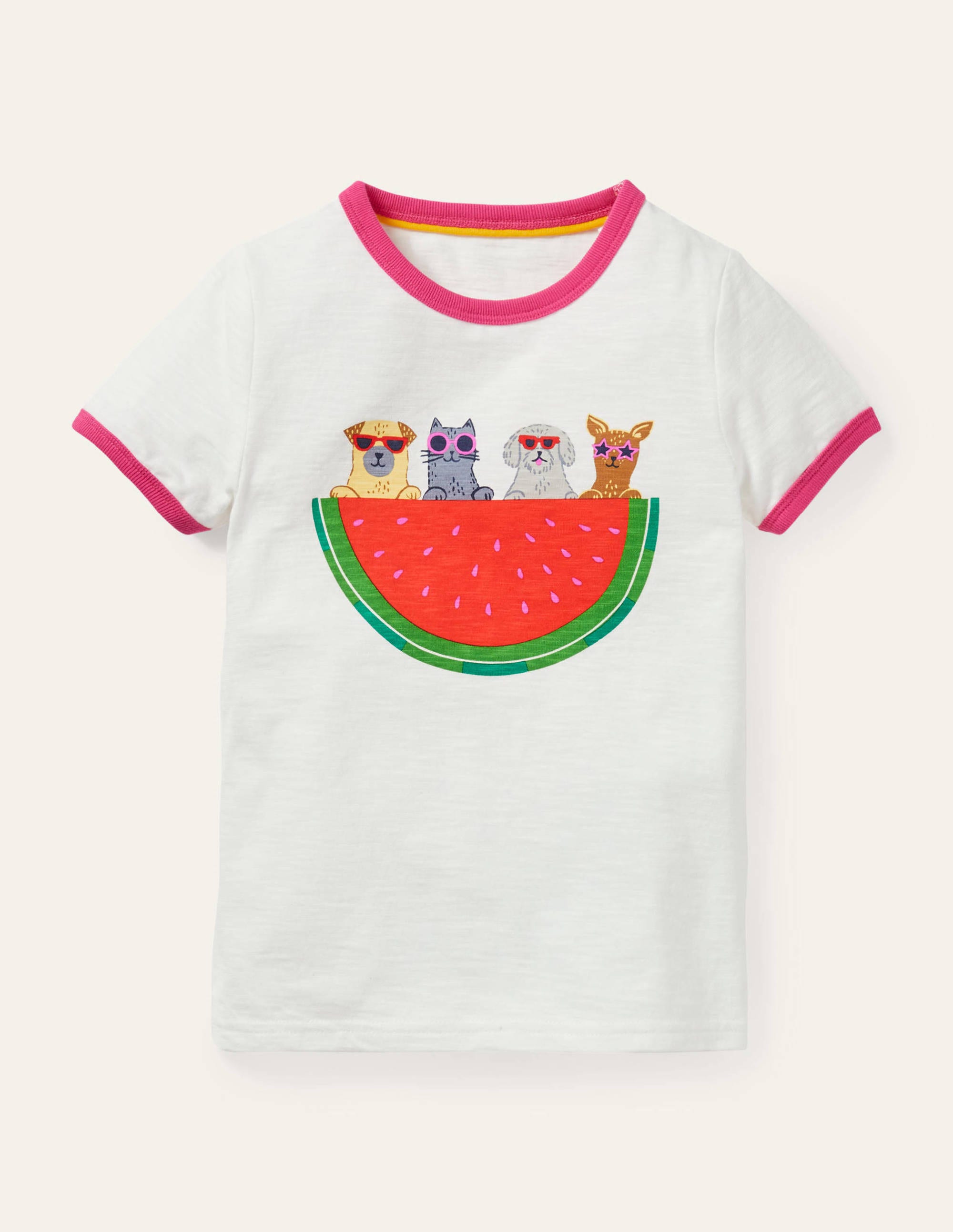 T-shirt fun imprimé IVO Boden Boden, Ivory