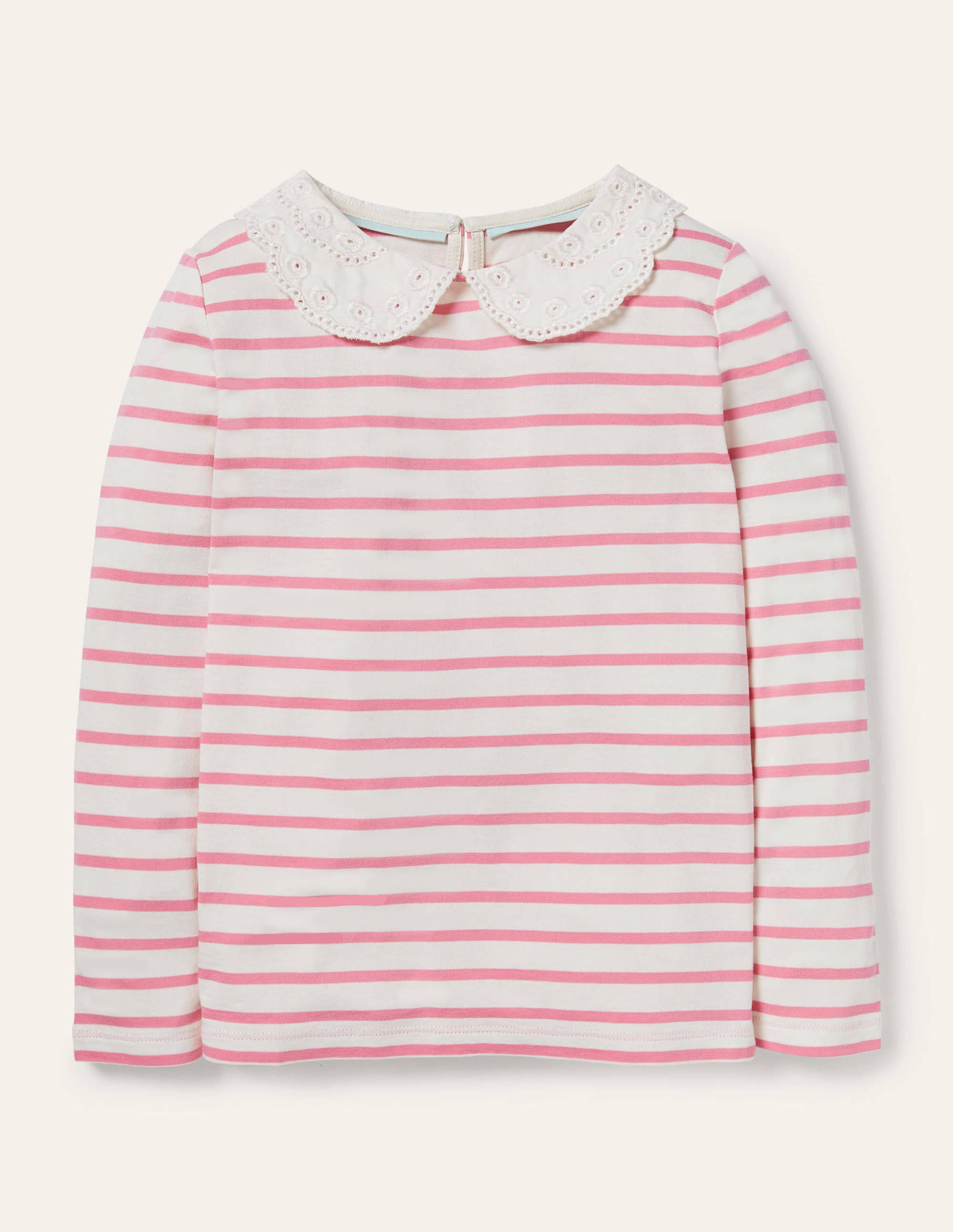 Top avec col en broderie anglaise Mini Me PNK Boden Boden, Pink