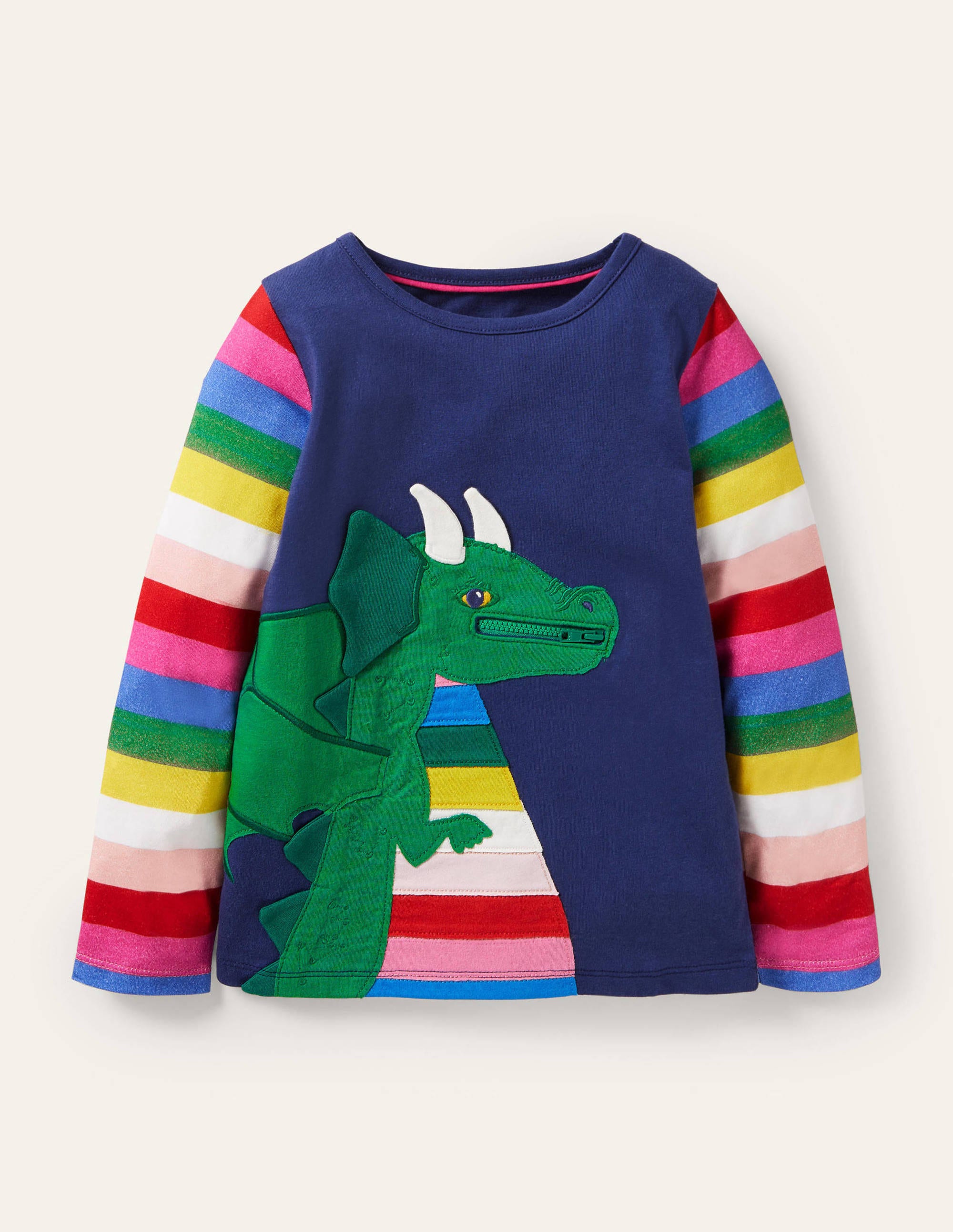 Zip Applique T Shirt Starboard Blue Dragon Boden Uk Zip Applique T Shirt Starboard Blue Dragon Boden Uk