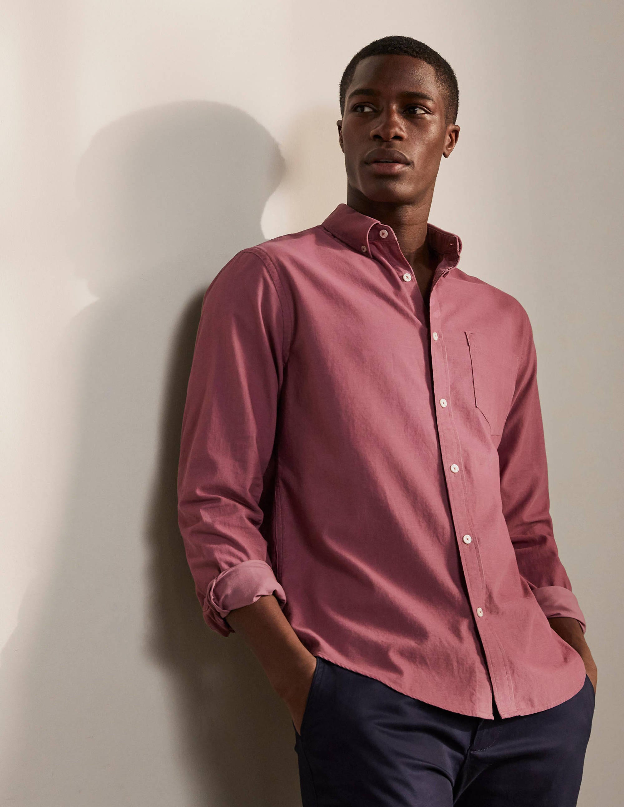 Chemise en velours côtelé PNK Boden Boden, Dusky Mauve