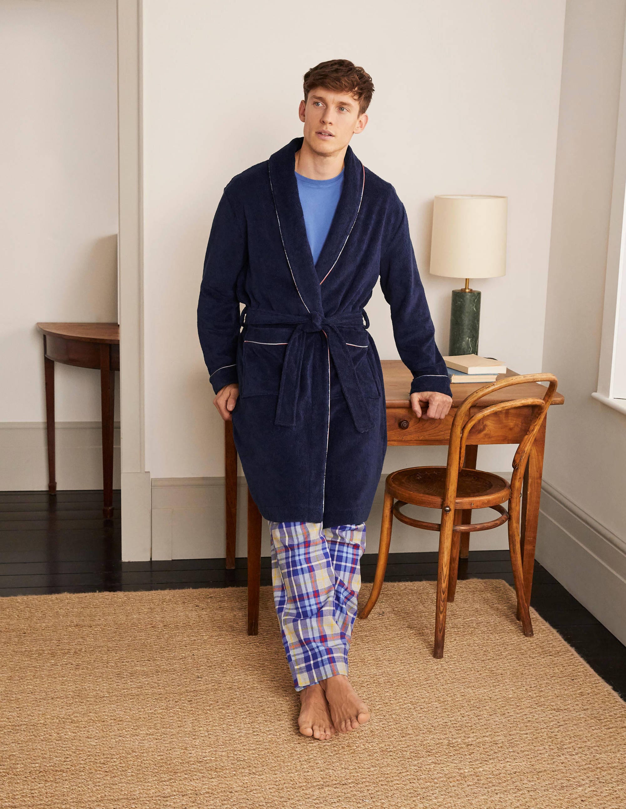 Peignoir en éponge NVY Homme Boden, Navy