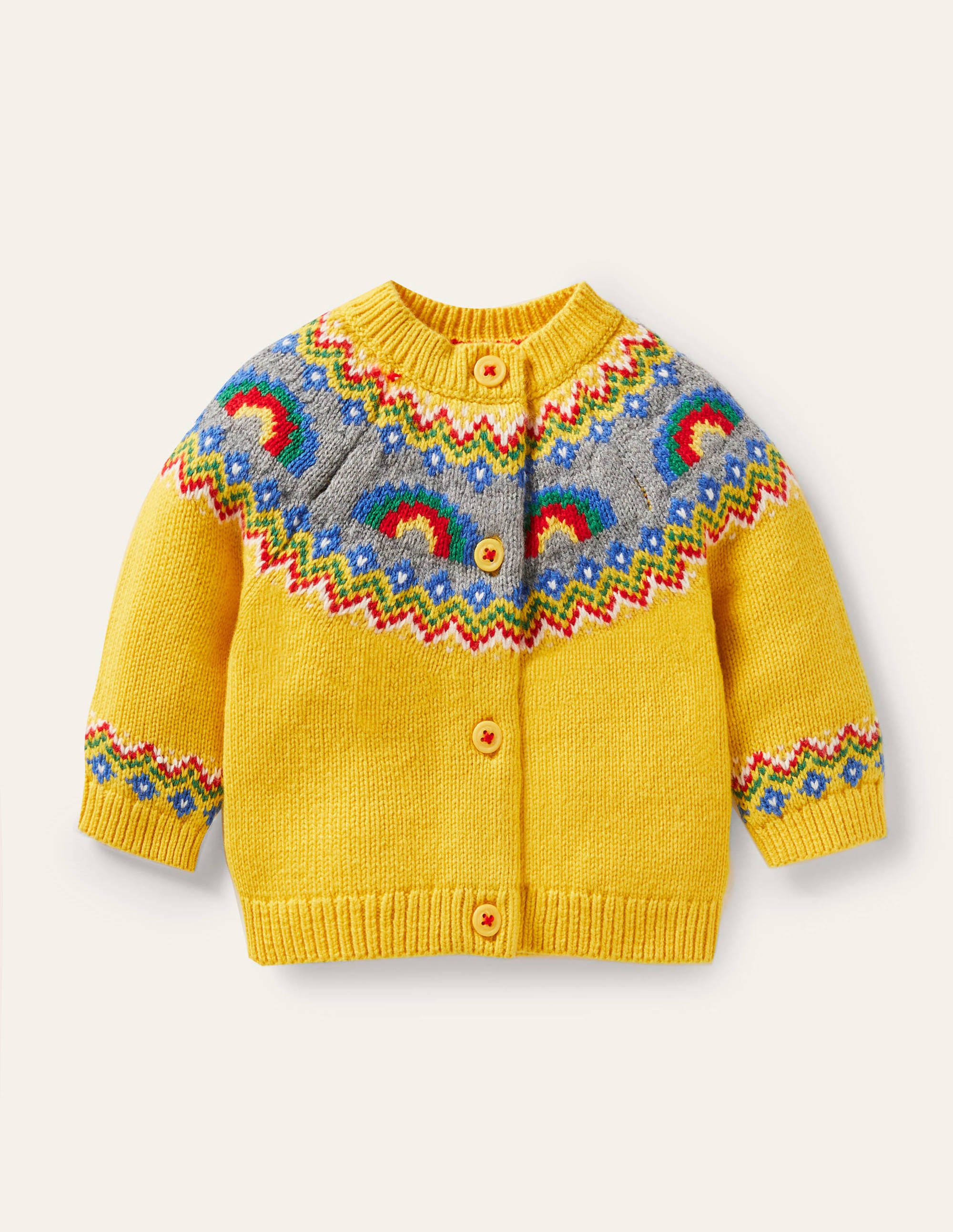Gilet à motif jacquard YEL Bébé Boden, Nid d'abeille