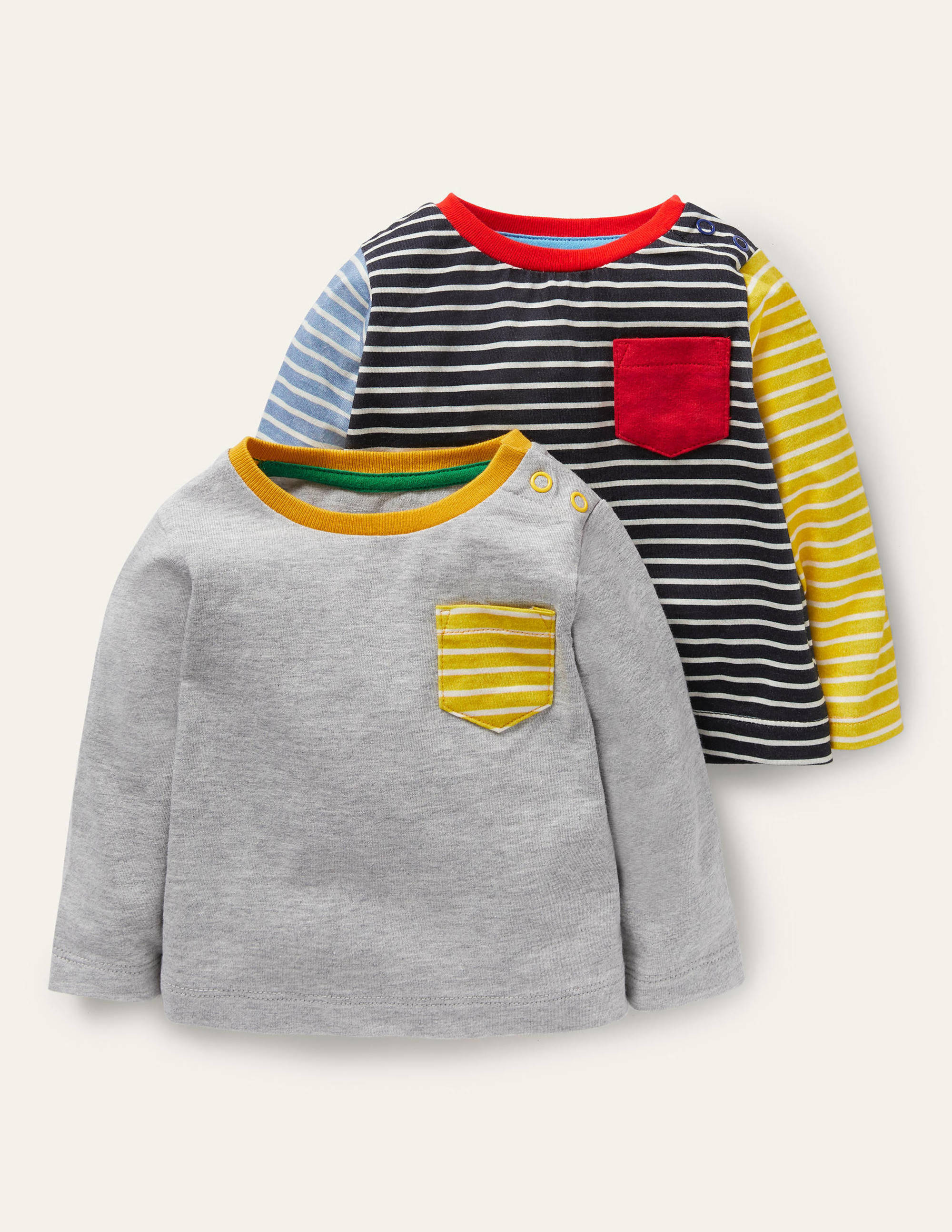 Hotchpotch Twin Pack T-shirts NAV Bébé Boden, Bleu