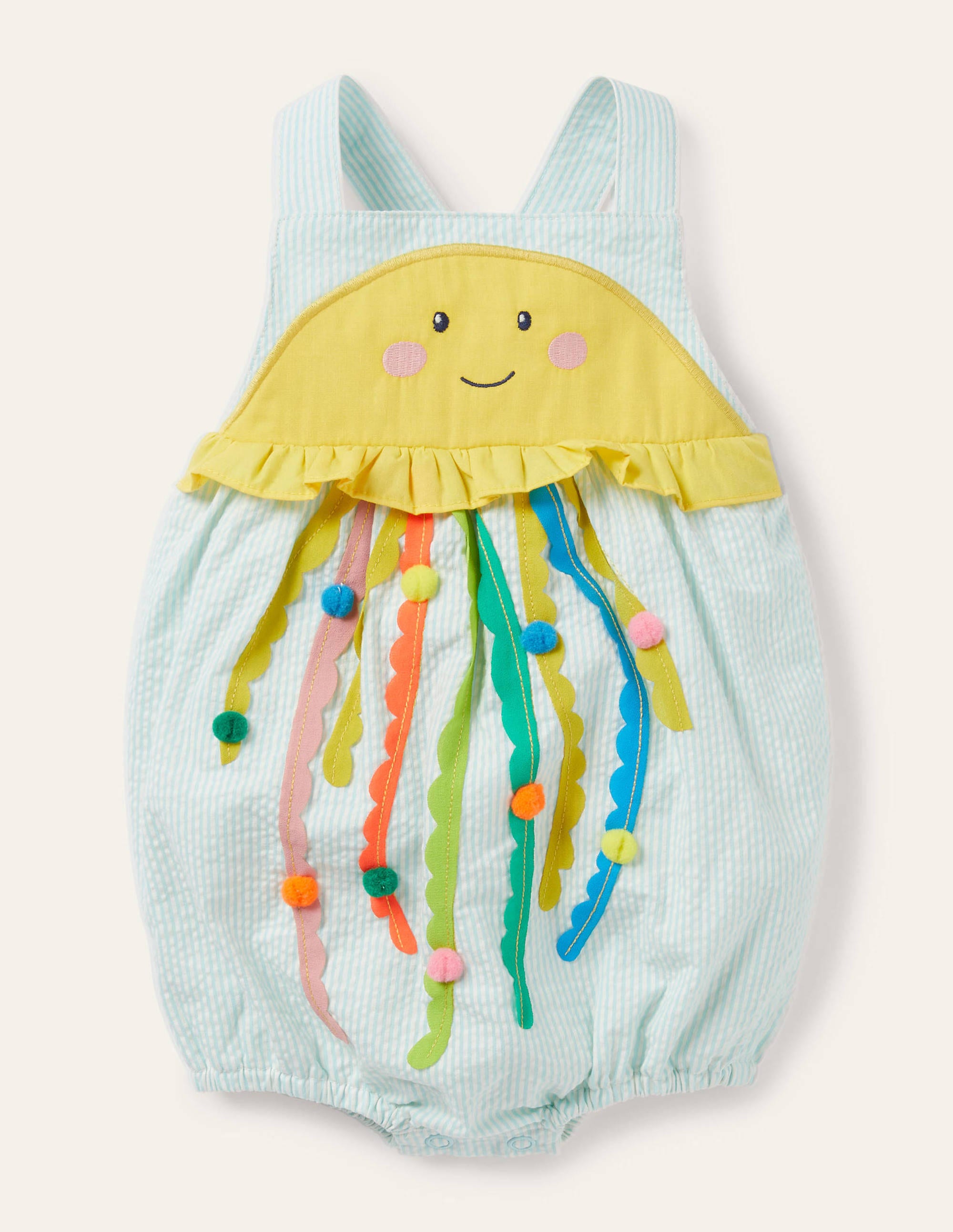 Barboteuse à appliqué méduse BLU Bébé Boden, Multi
