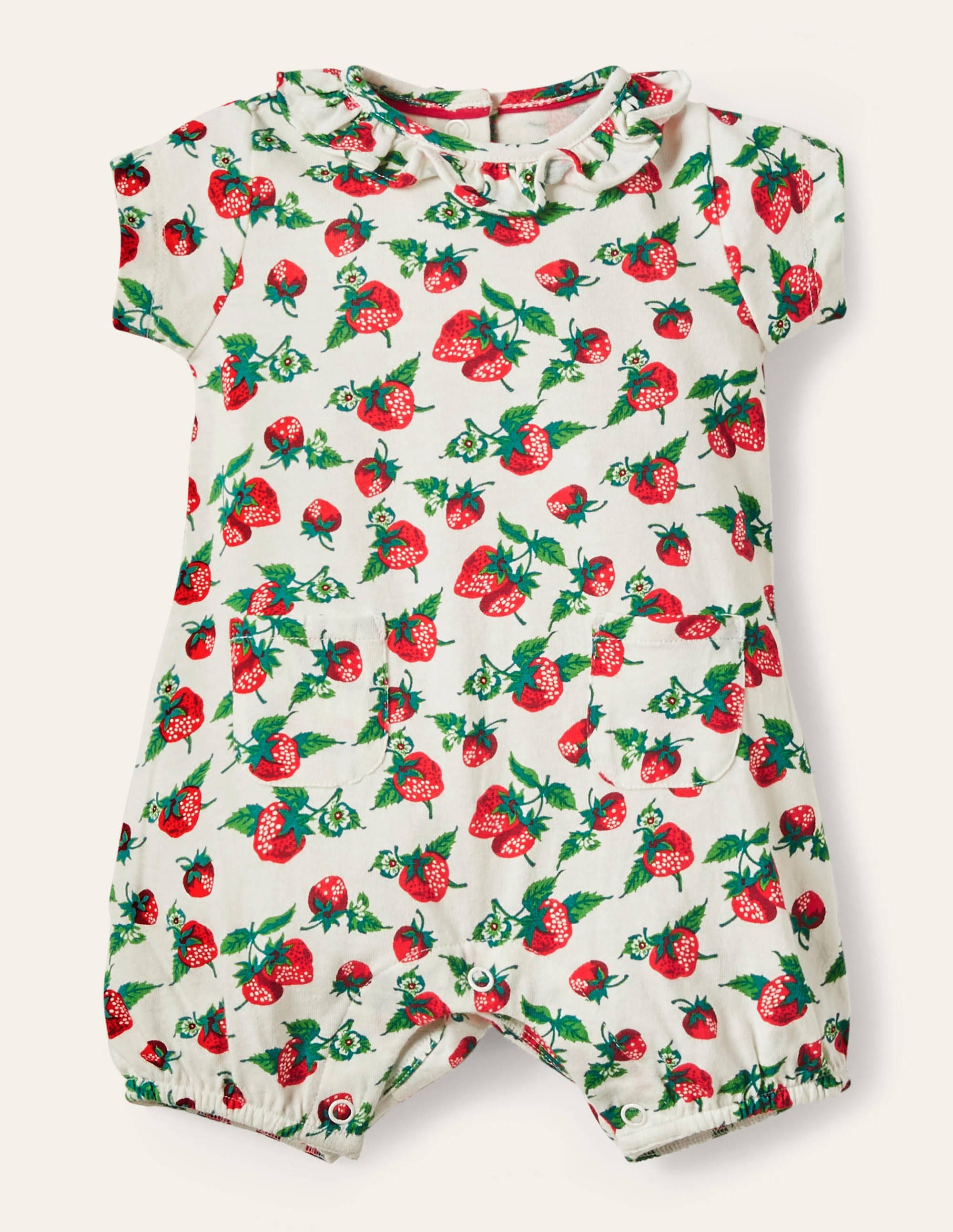 Barboteuse en jersey IVO Bébé Boden, Ivory