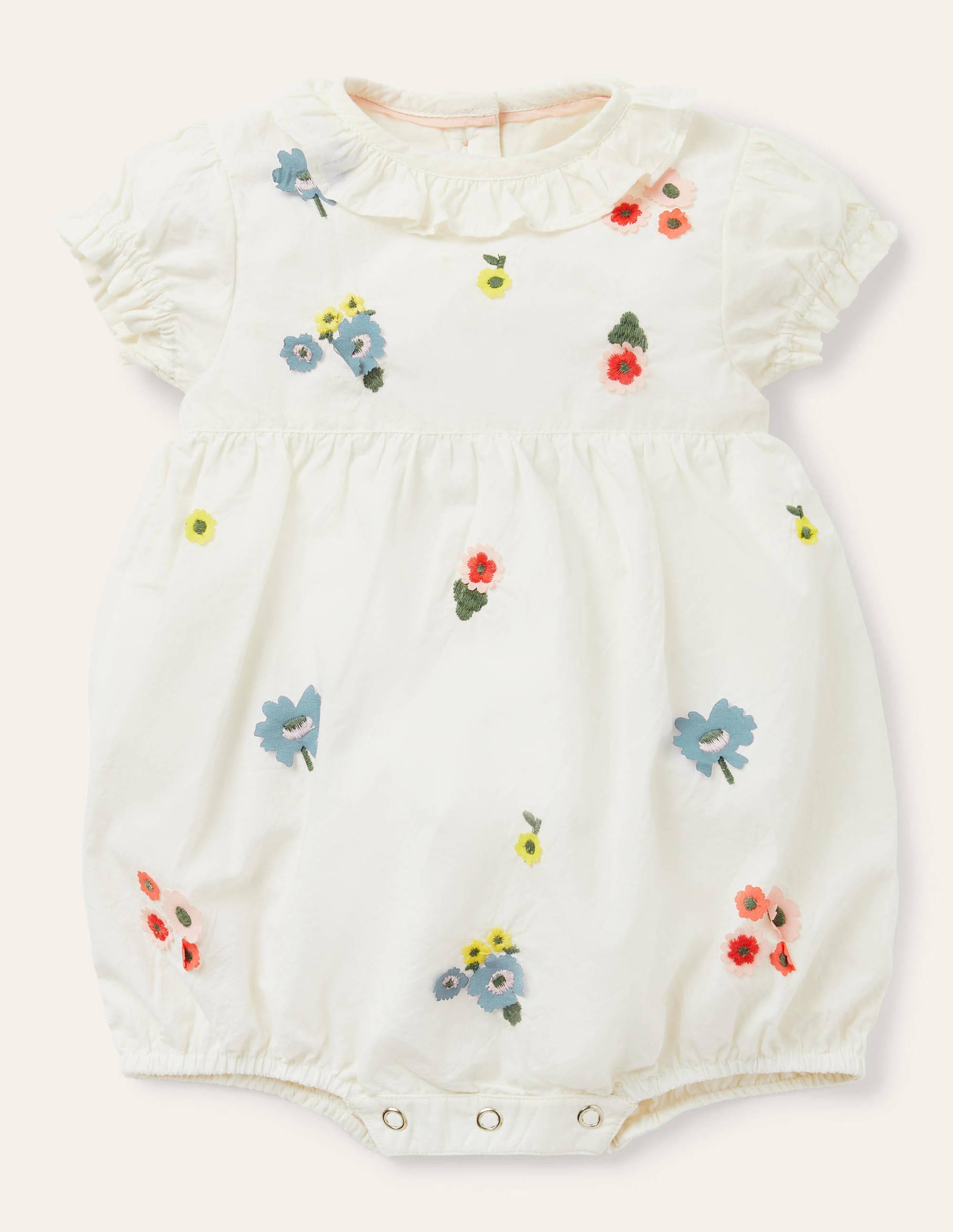 Combinaison tissée ornementée IVO Bébé Boden, Ivory