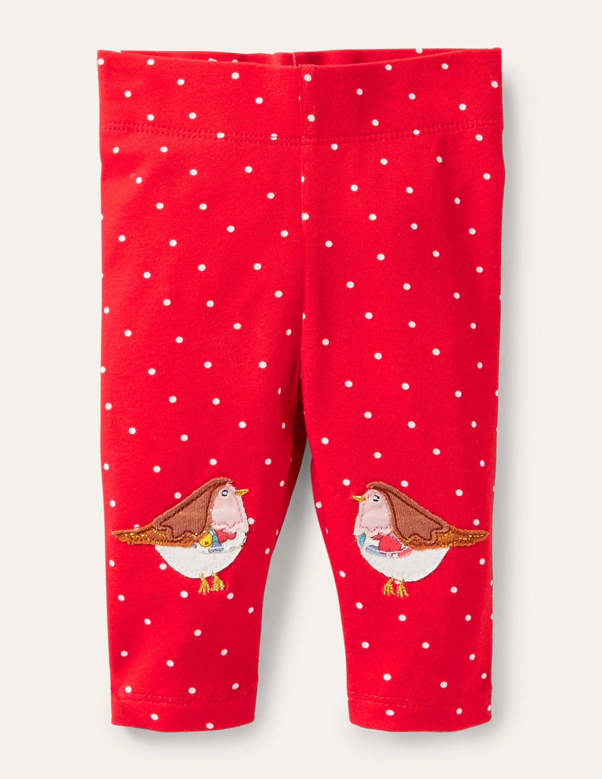 Legging à appliqué festif RED Bébé Boden, Red