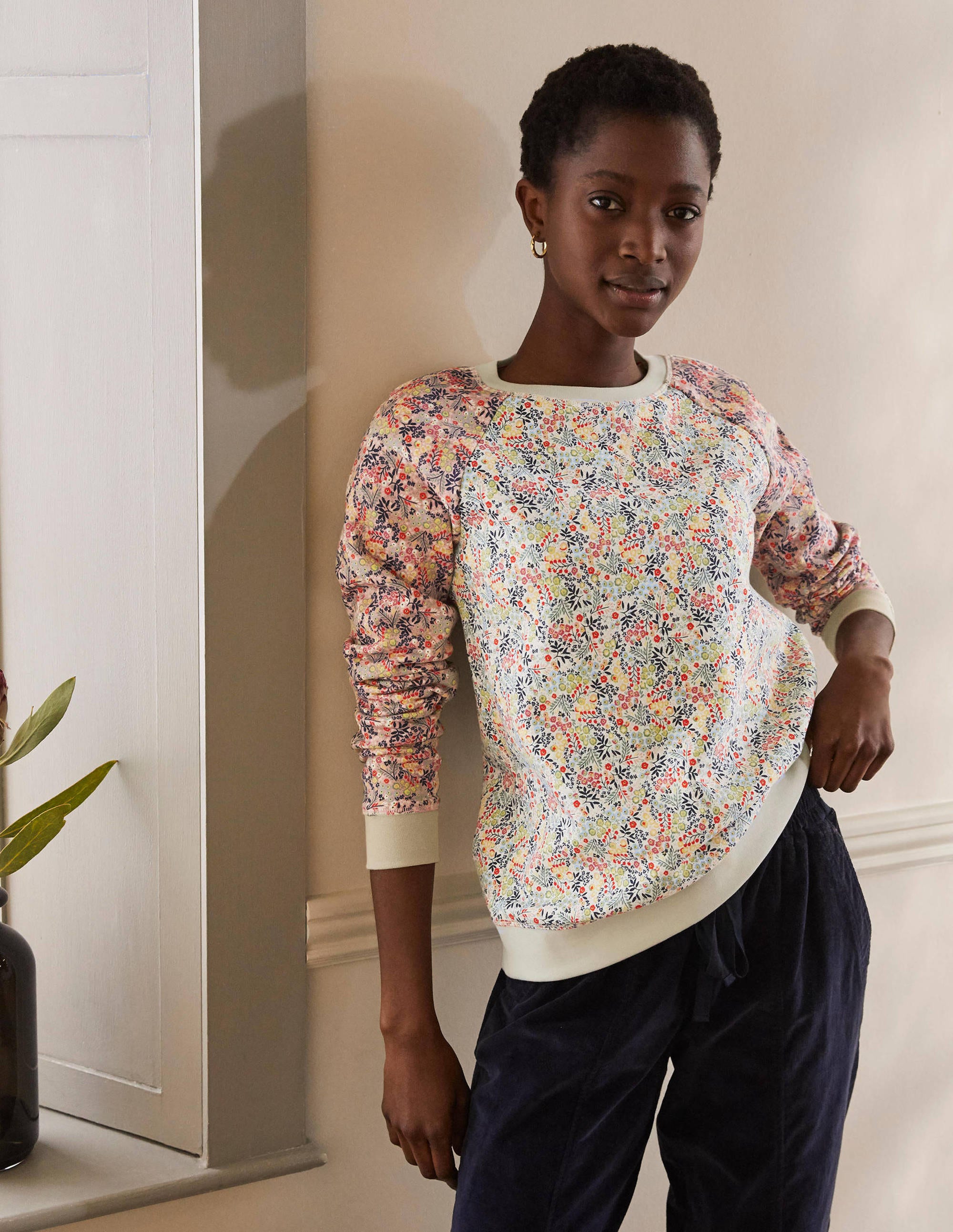 Le sweat CRM Femme Boden, Ivory