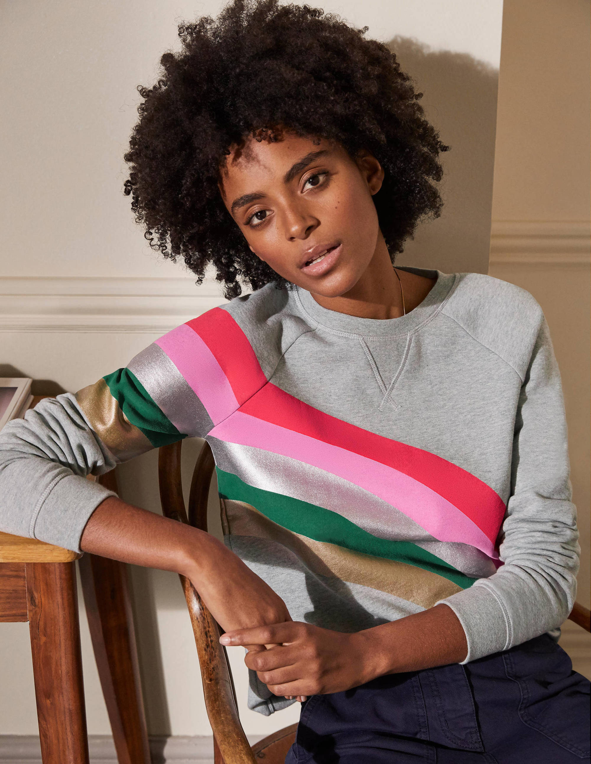 Le sweat LGY Femme Boden, Grey