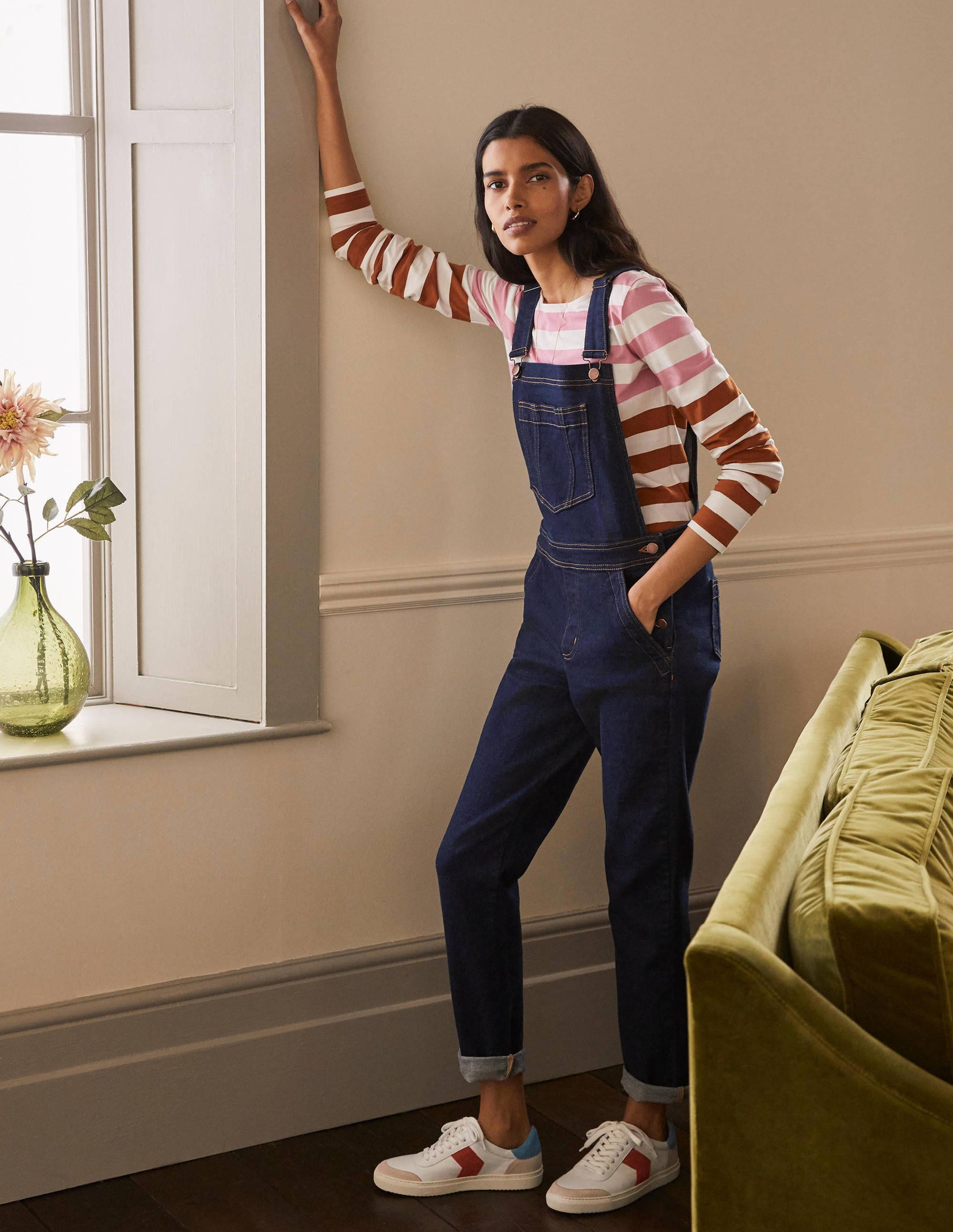Salopette girlfriend DDN Femme Boden, Indigo