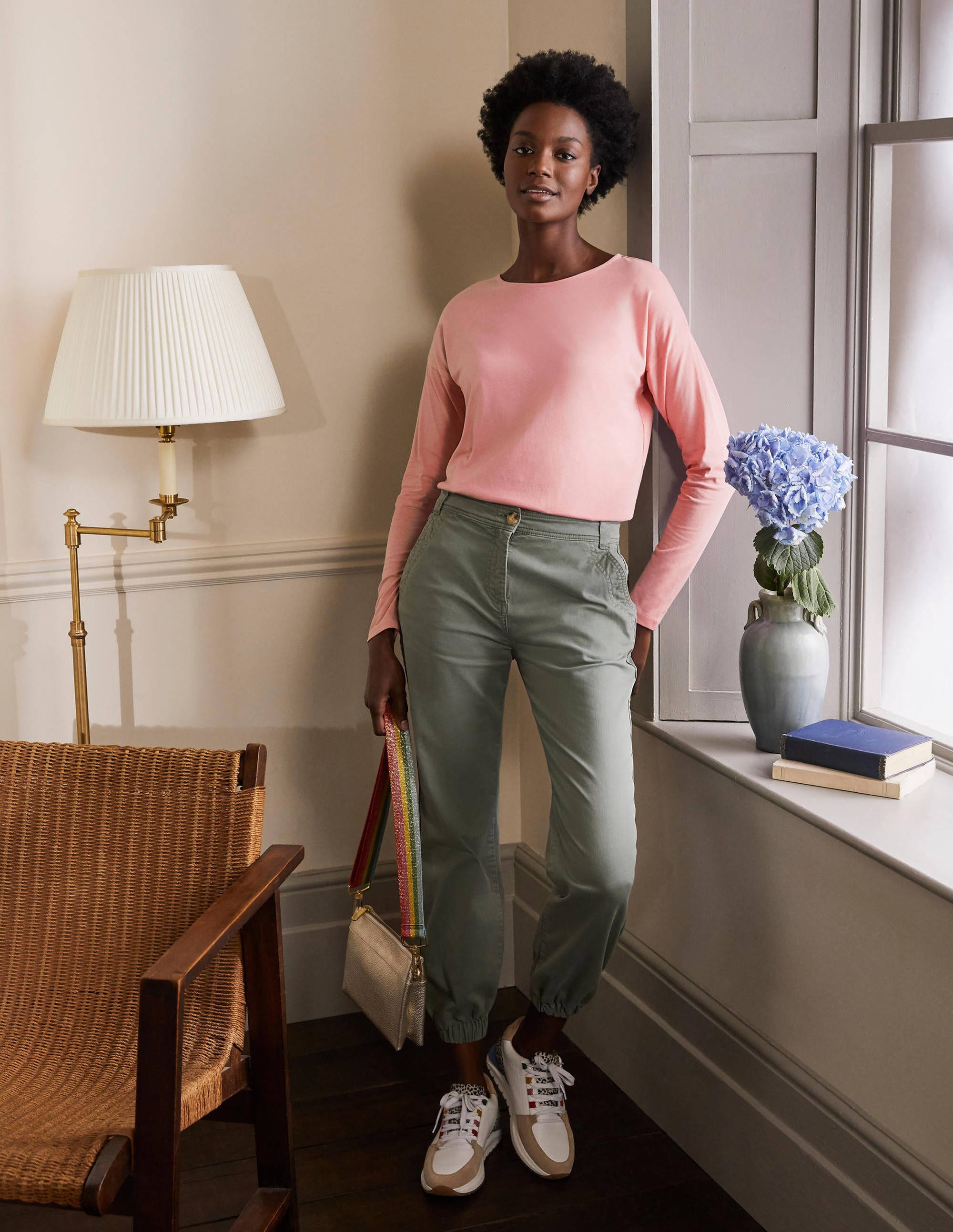 Top à épaules tombantes Supersoft SPK Femme Boden, Rose formica