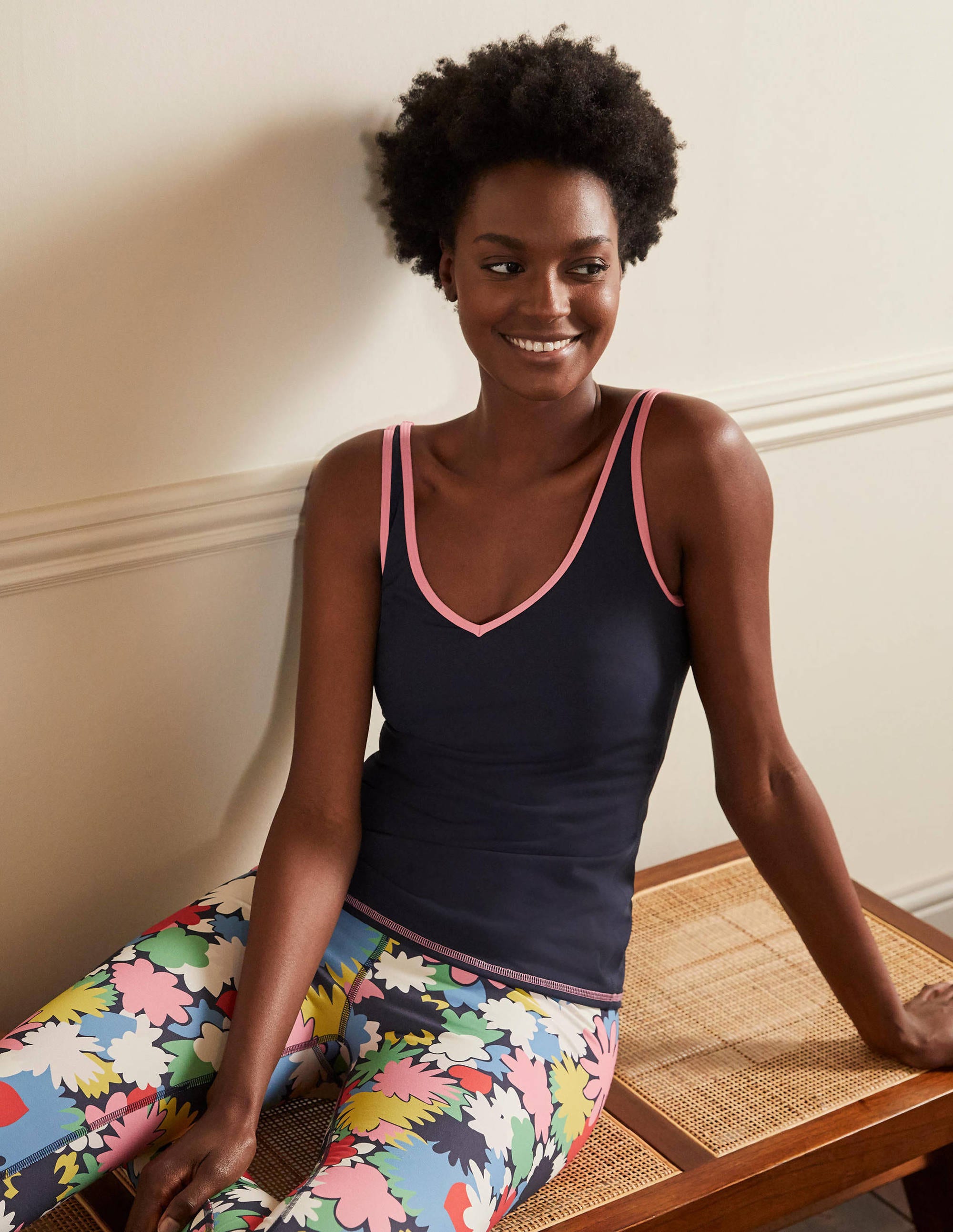 Débardeur Bettina sportif NAV Femme Boden, Bleu marine