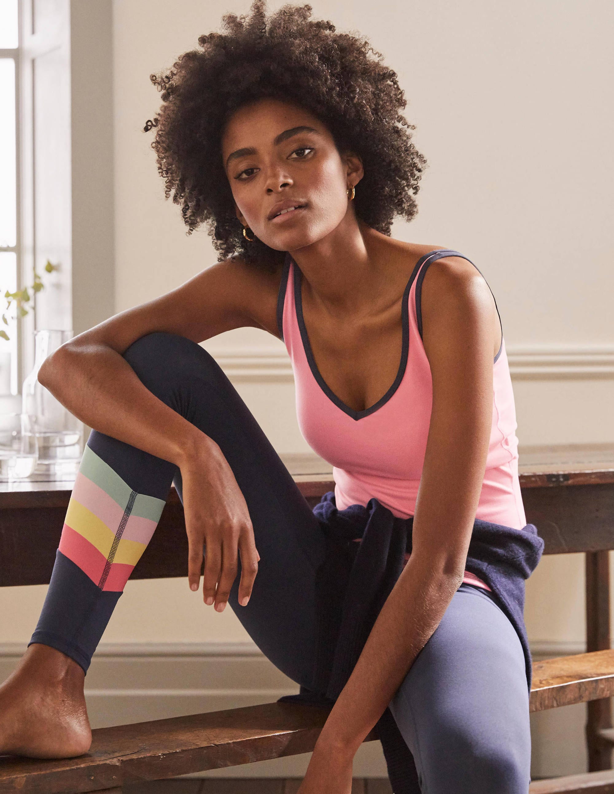 Débardeur Bettina sportif ROS Femme Boden, Pink