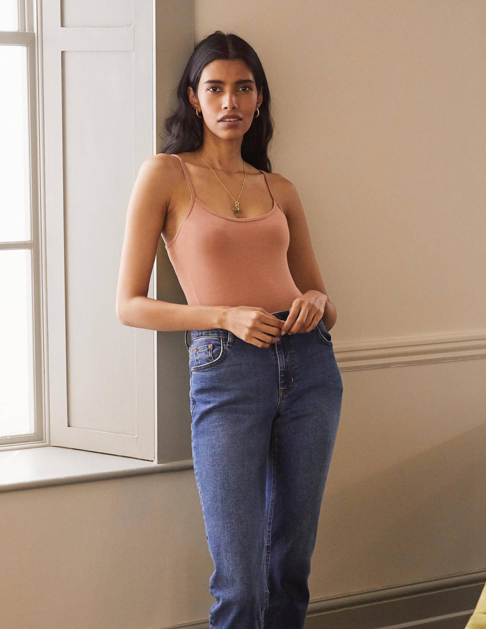 Caraco uni STR Femme Boden, Rose fard
