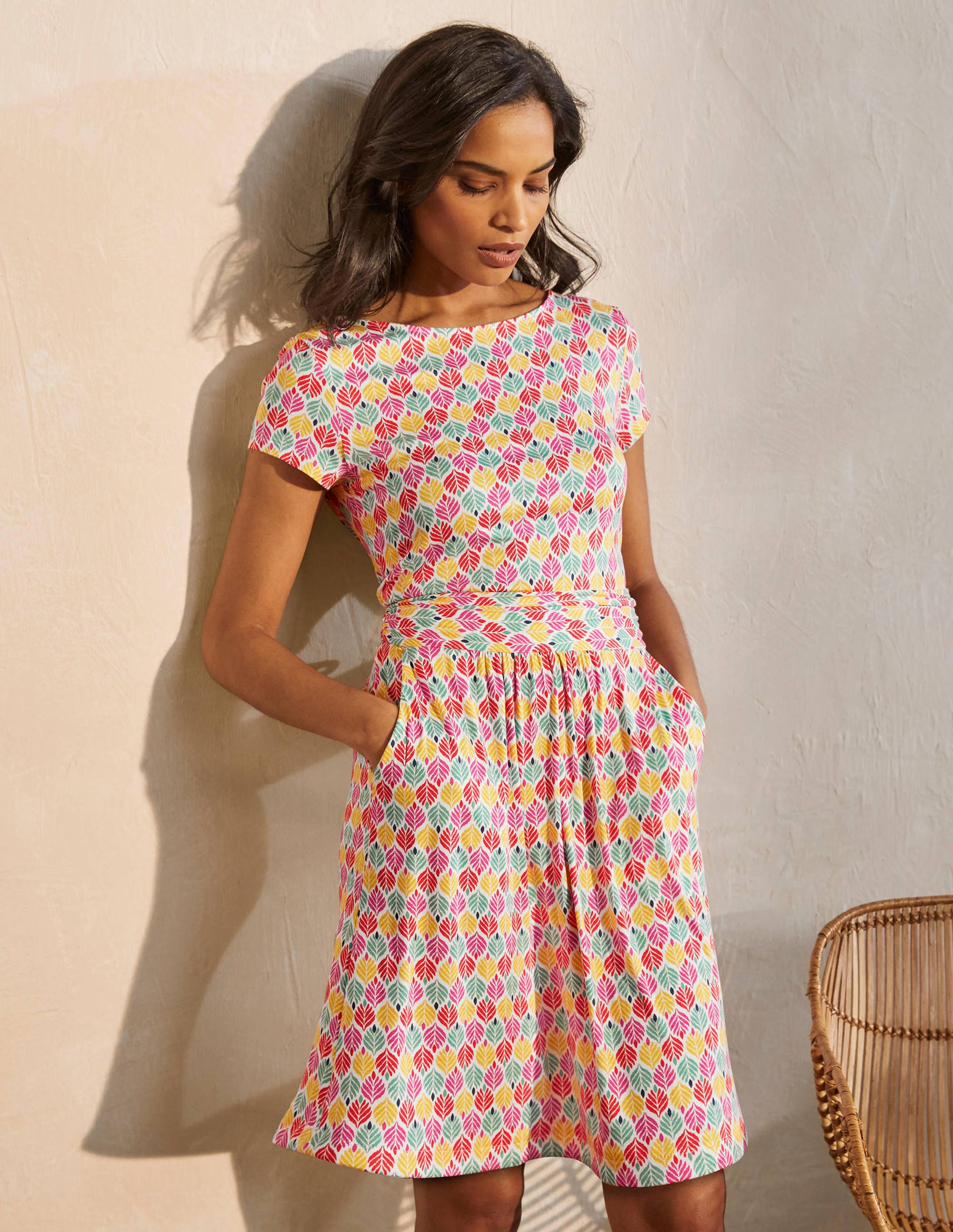 boden amelie print jersey dress