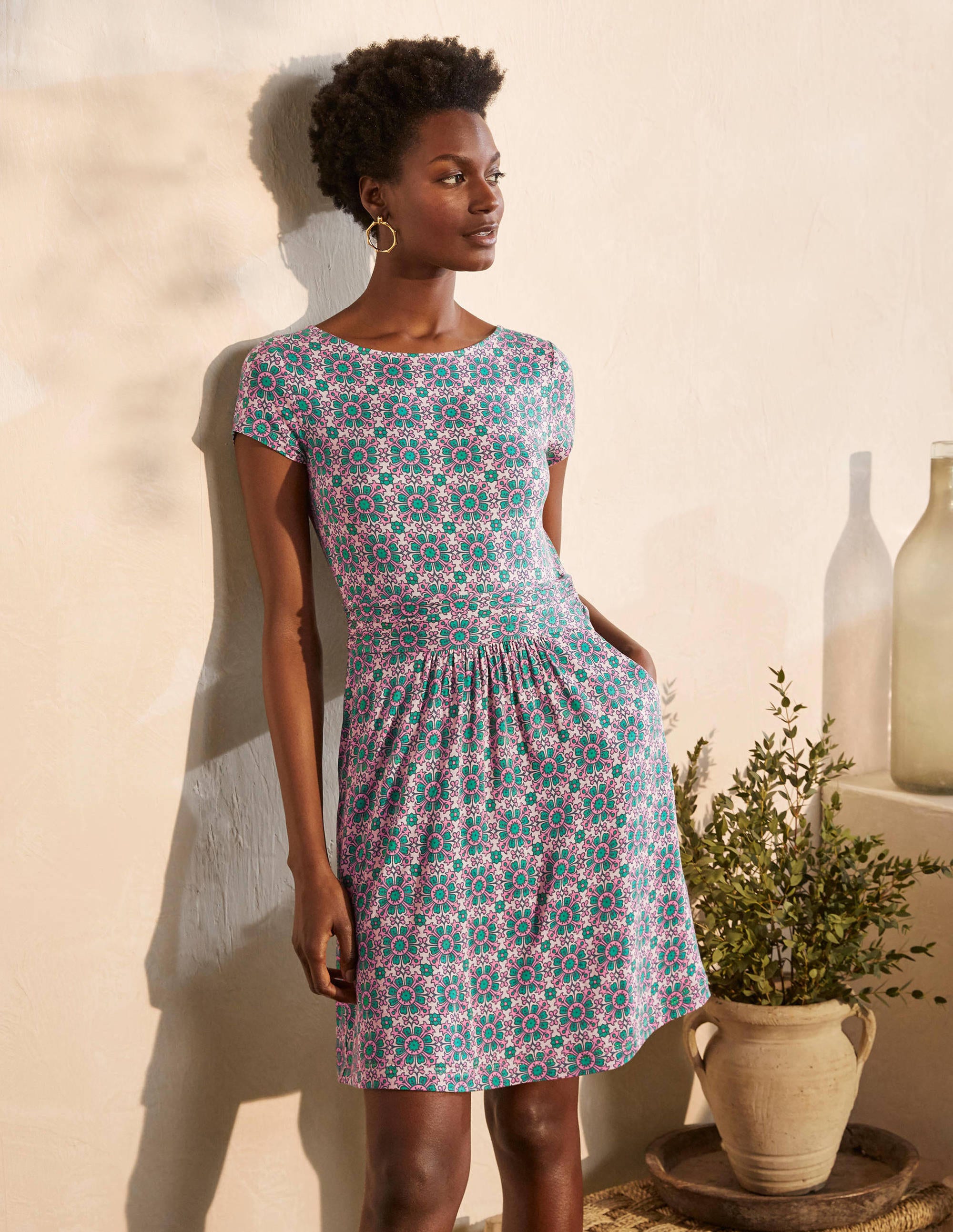 Robe Amelie en jersey NOR Boden Boden, Milkshake