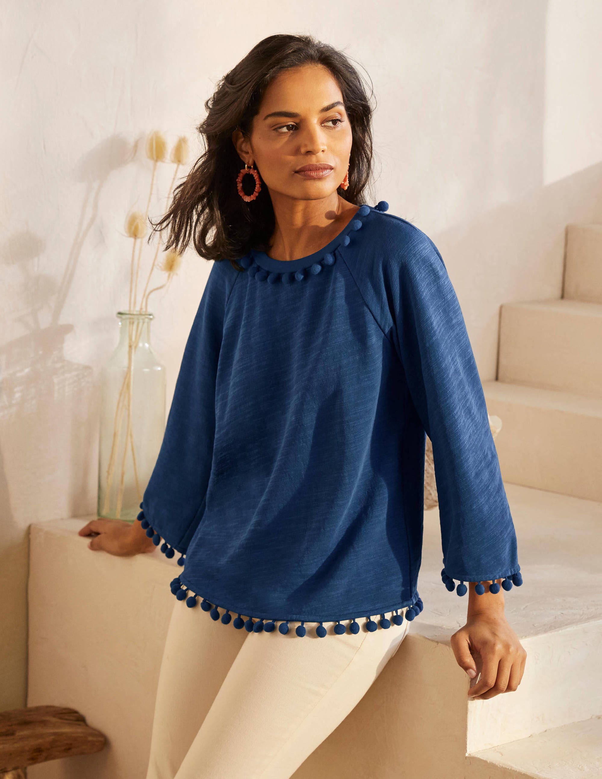 Sweat Layla NGM Femme Boden, Blue