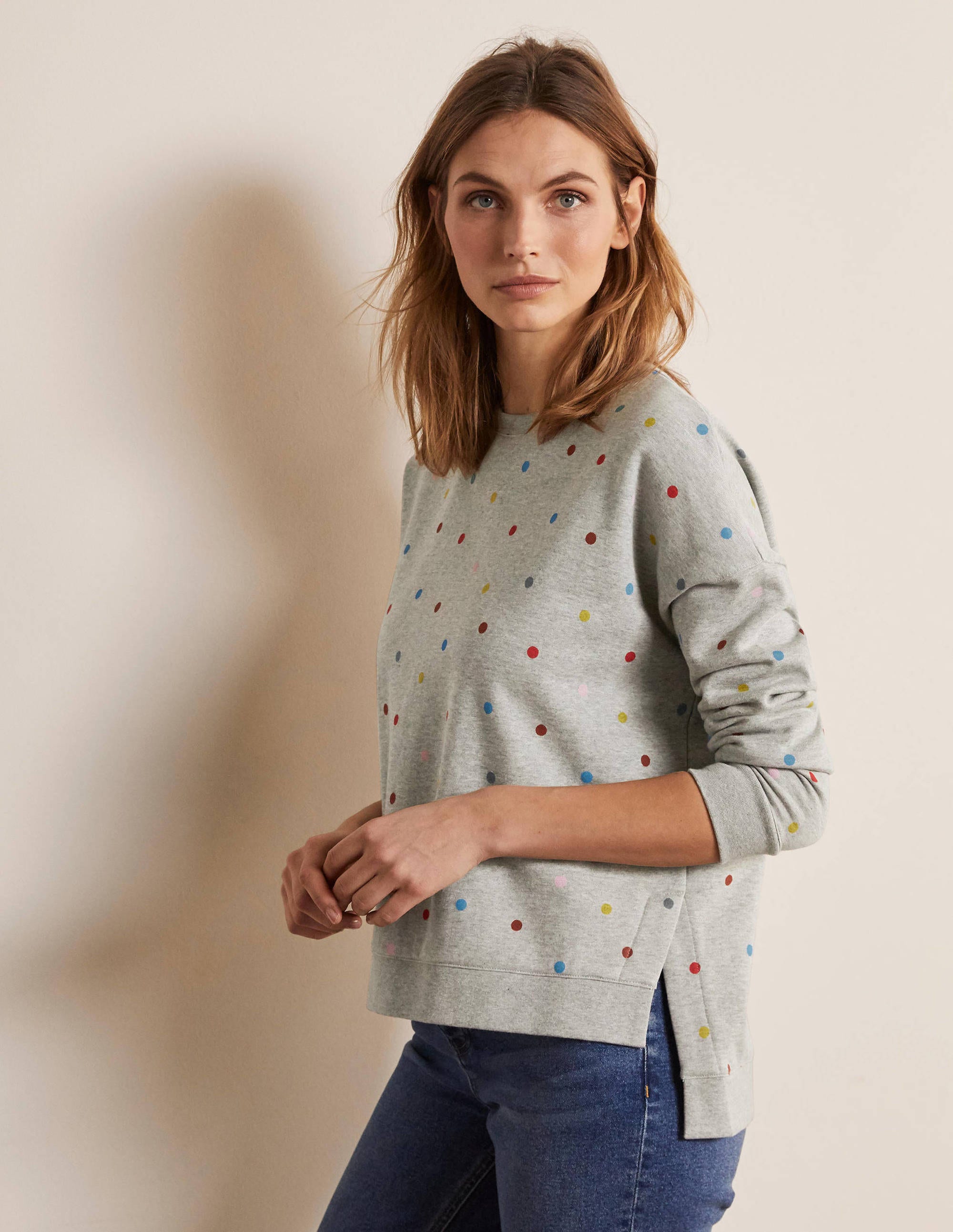 Sweat Jasmine MGY Femme Boden, Grey