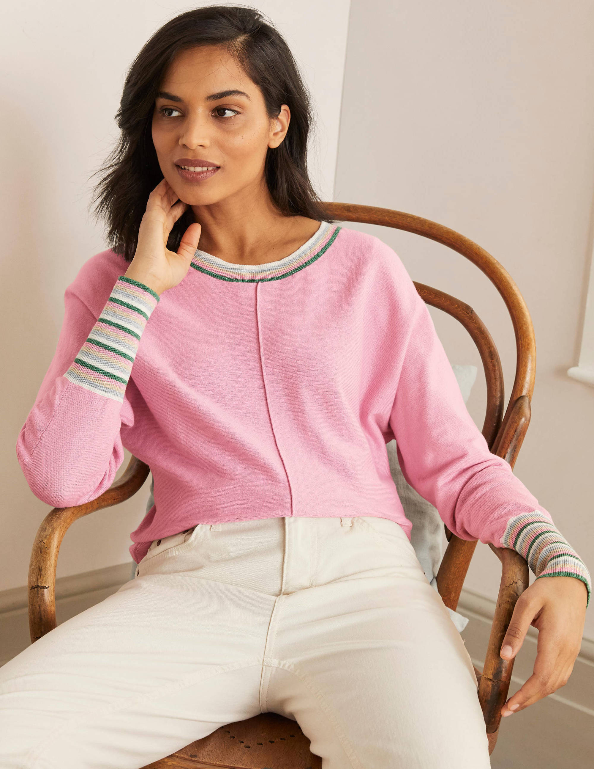 Pull Lytton étincelant SPK Femme Boden, Pink