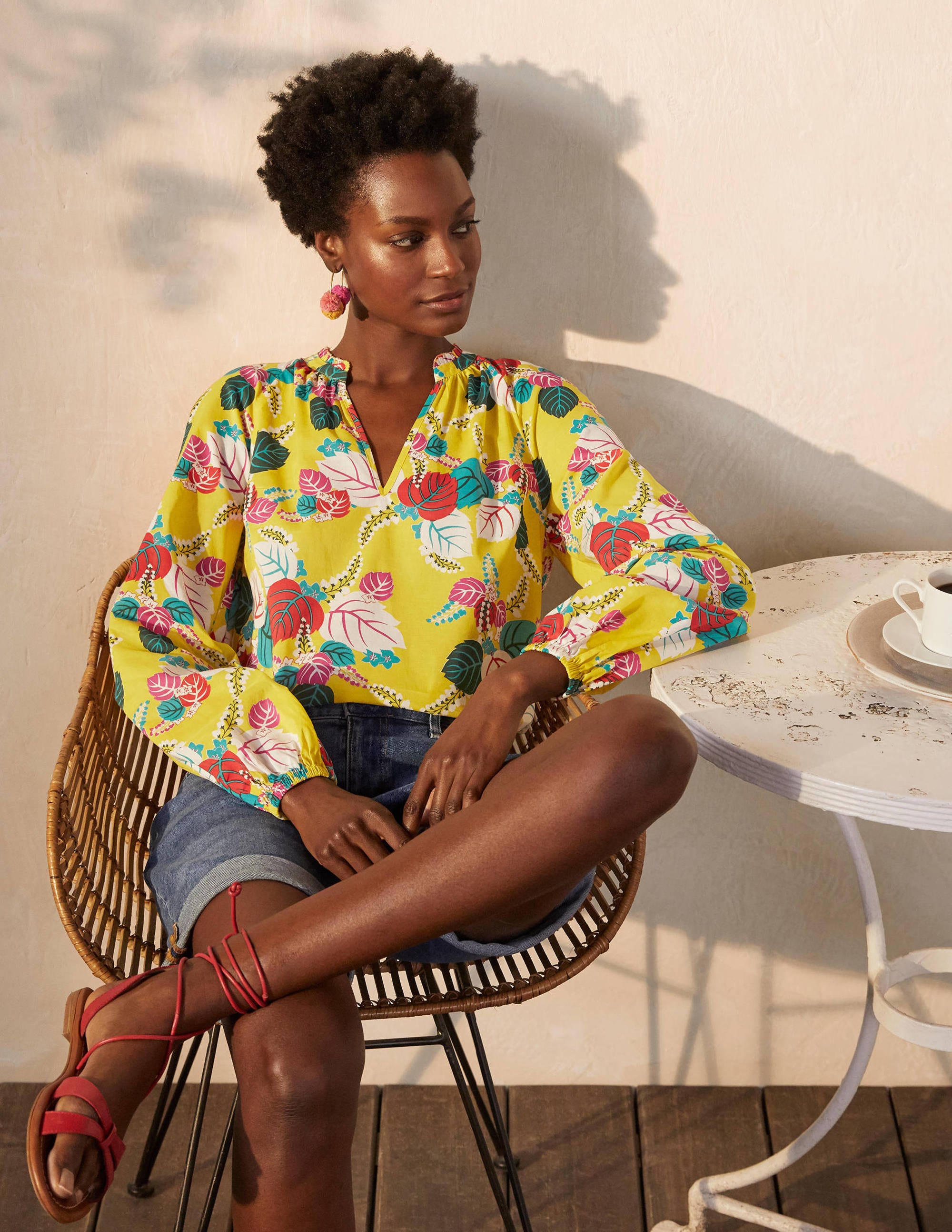 Top Heather BYE Boden Boden, Yellow