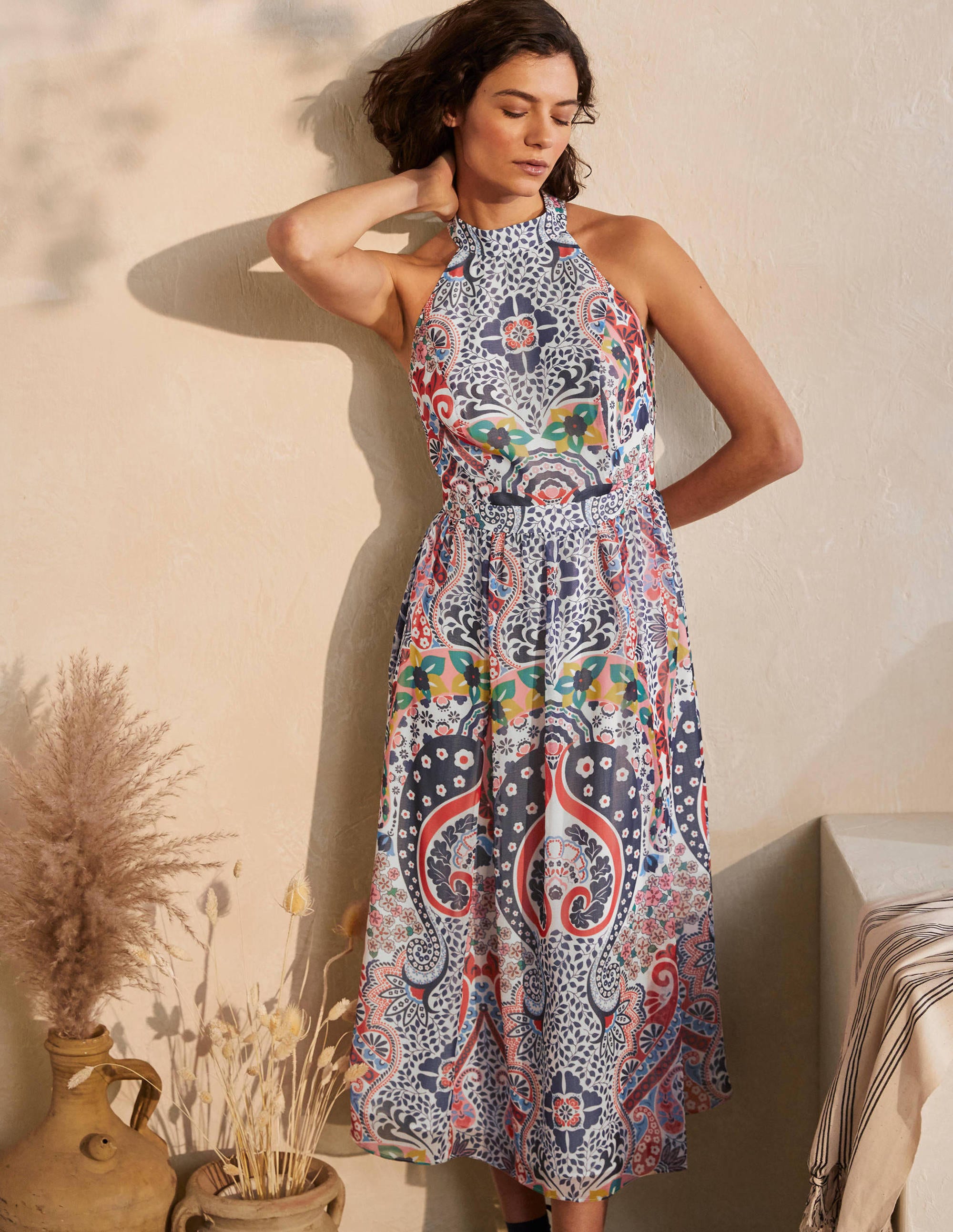 Robe midi Tori IND Femme Boden, Blue