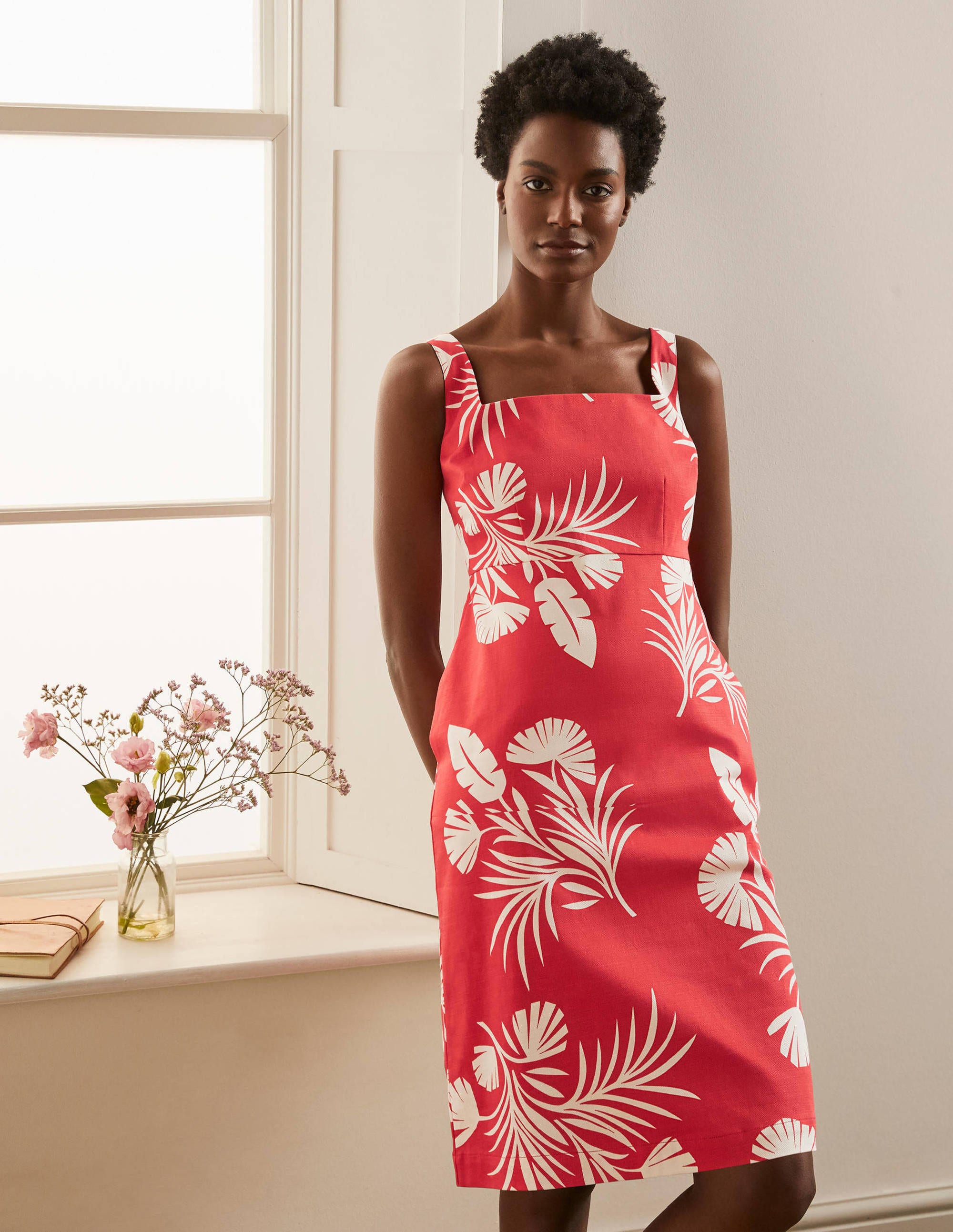 Robe fourreau Yolande RED Femme Boden, Red