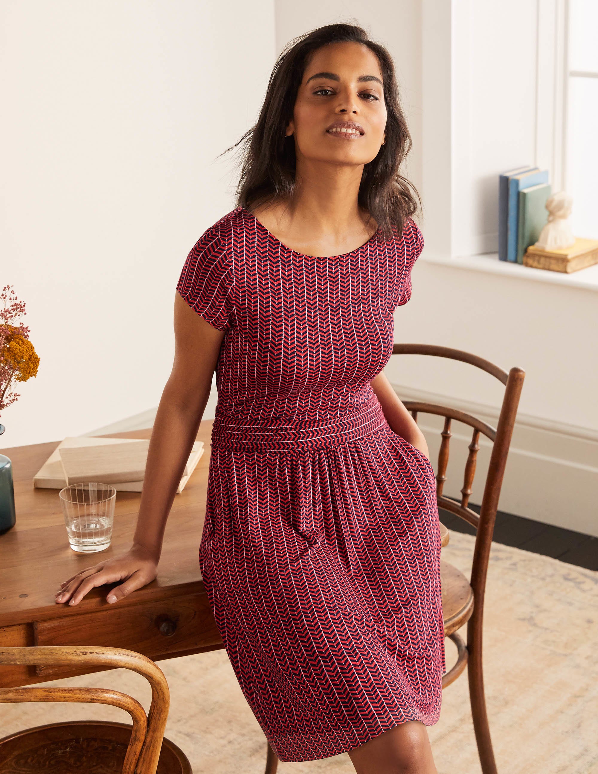 boden amelie print jersey dress