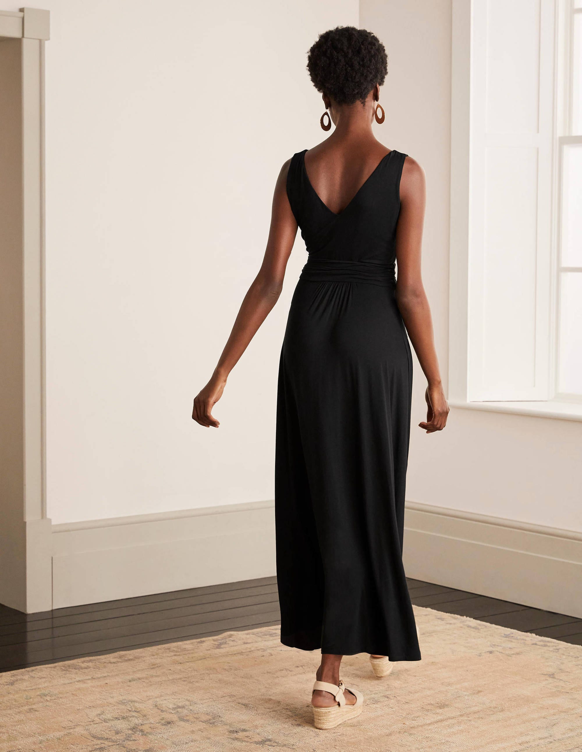 Sienna Jersey Maxi Dress - Black | Boden US