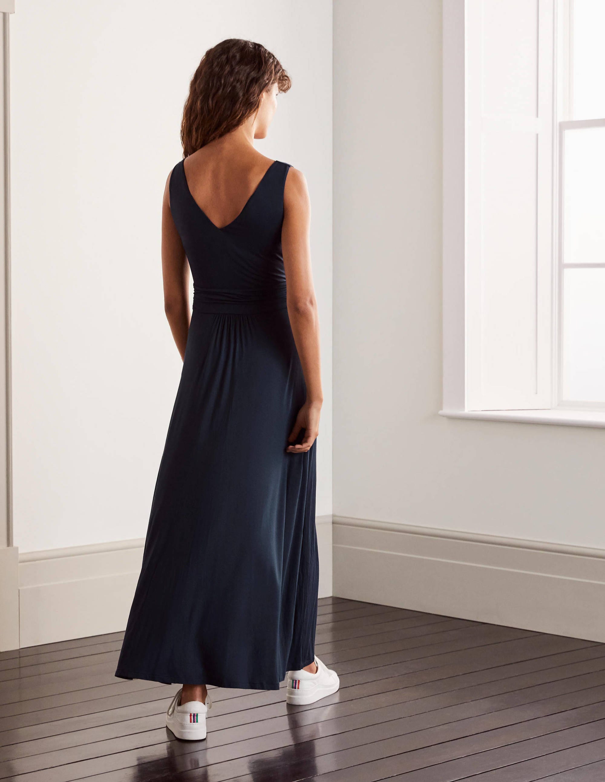 Sienna Jersey Maxi Dress Post Box Red, Sun Tile | Boden Womens Knitted Dresses ~ NicDeGrootArt