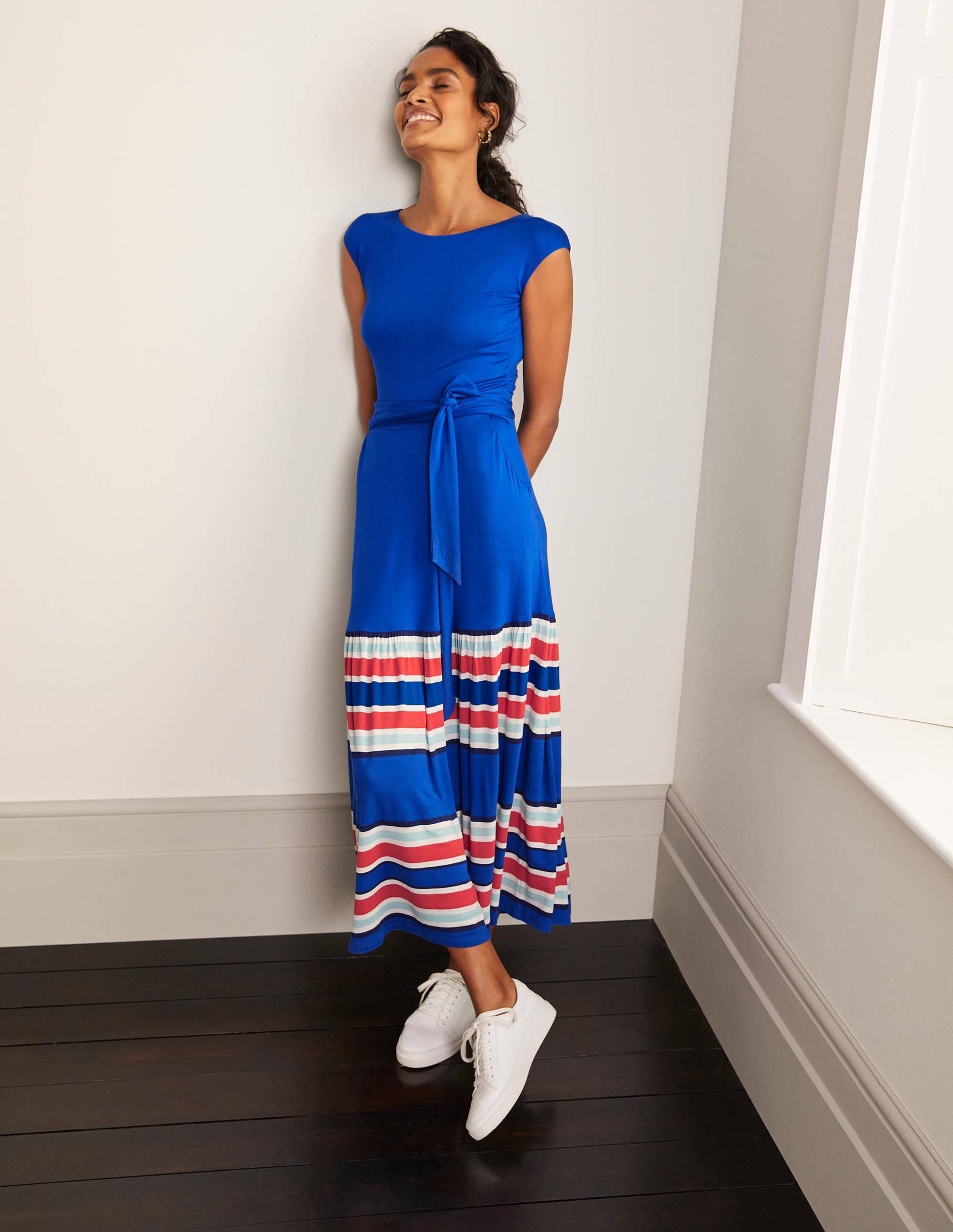 Eda Jersey Tiered Dress Boden
