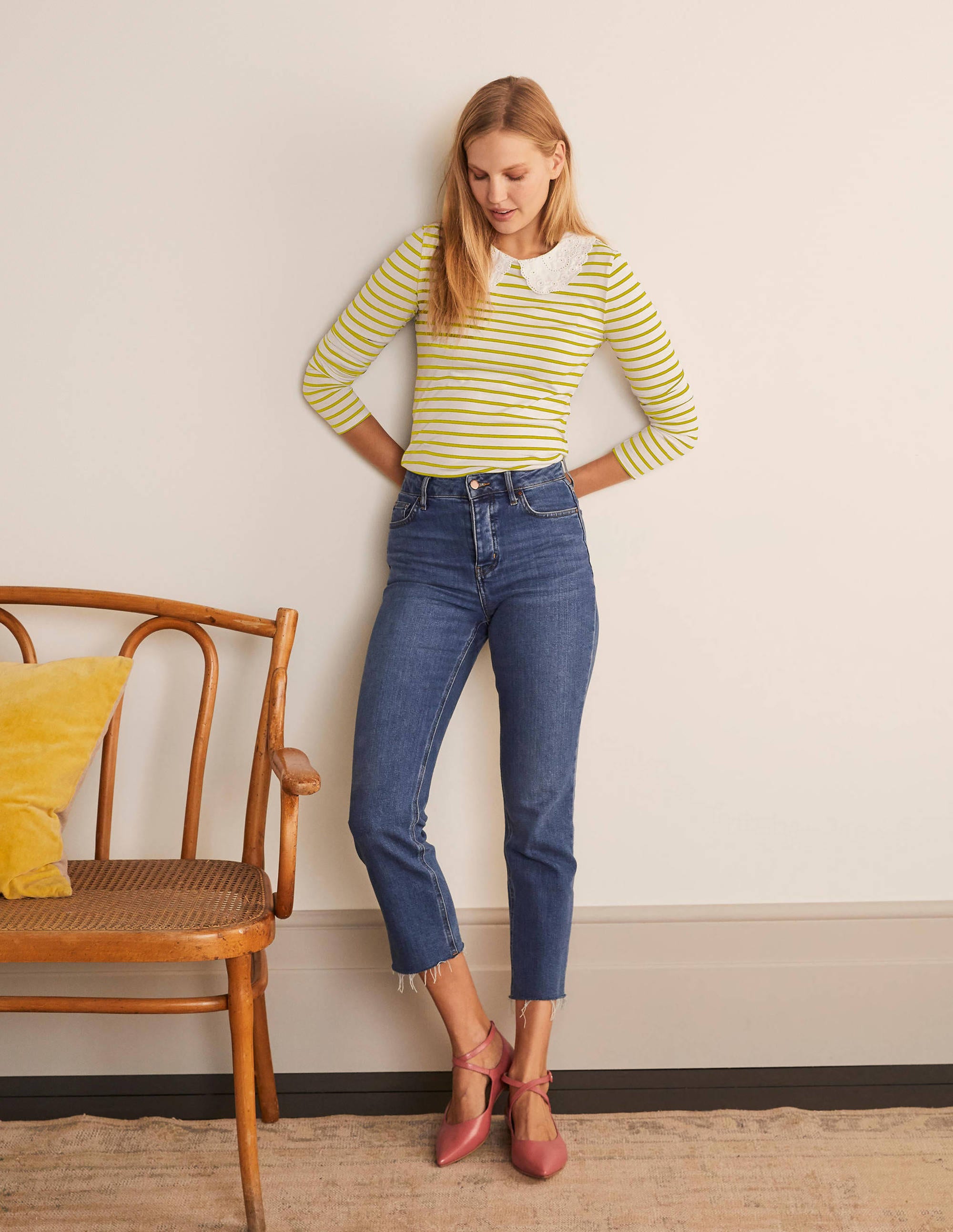 Top Kathleen en jersey DYL Boden Boden, Yellow