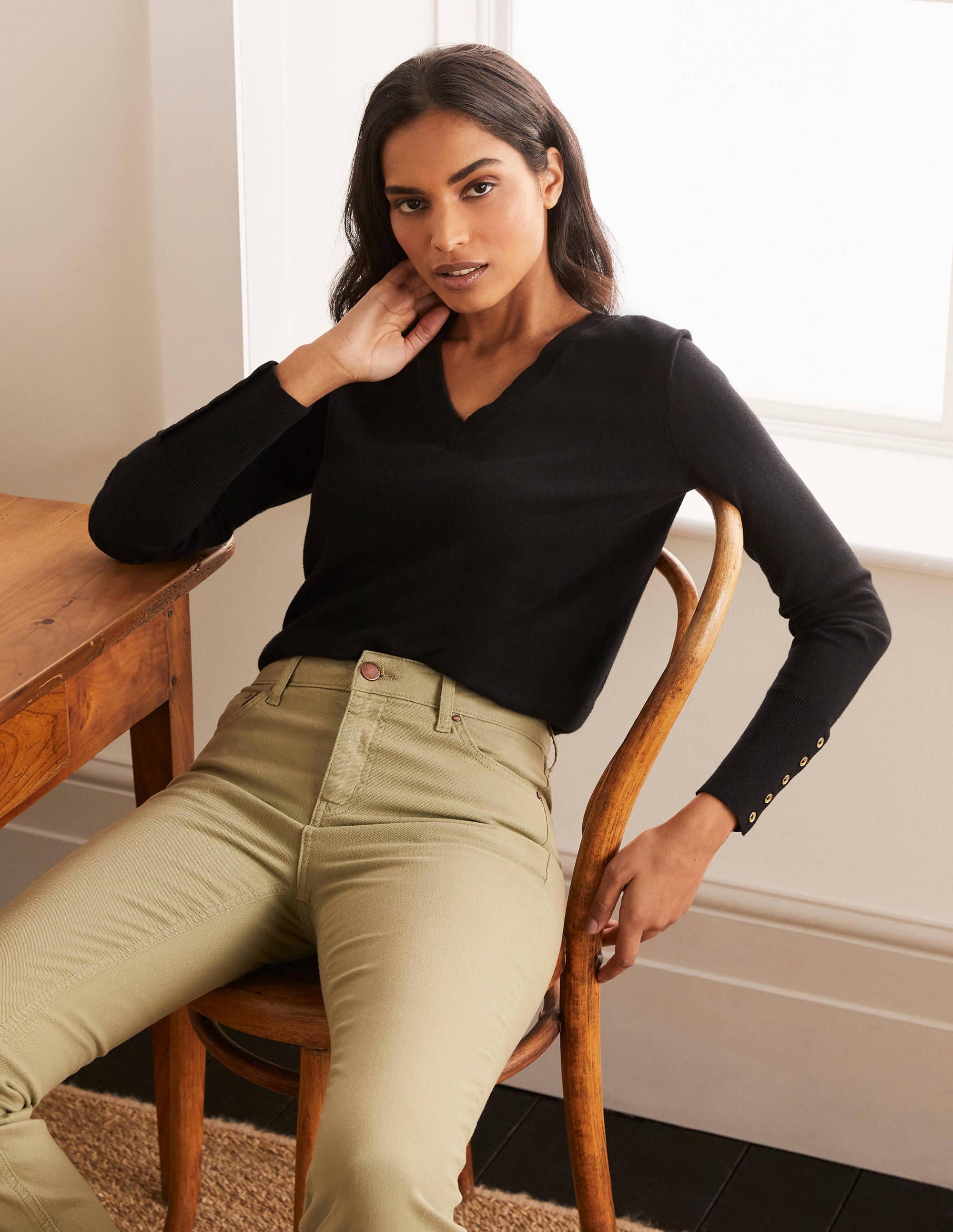 lightweight v neck cardigan