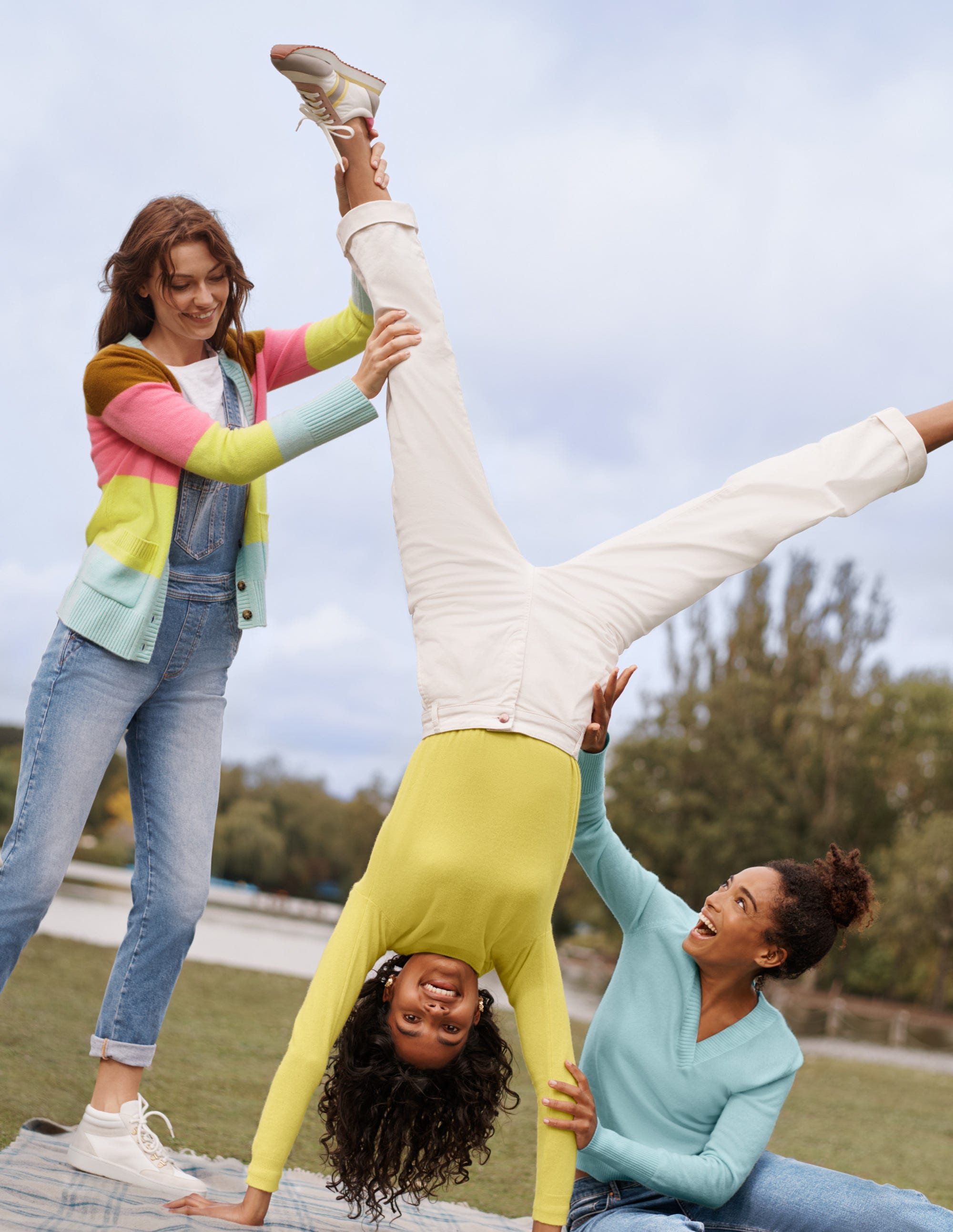 brightly coloured cardigans