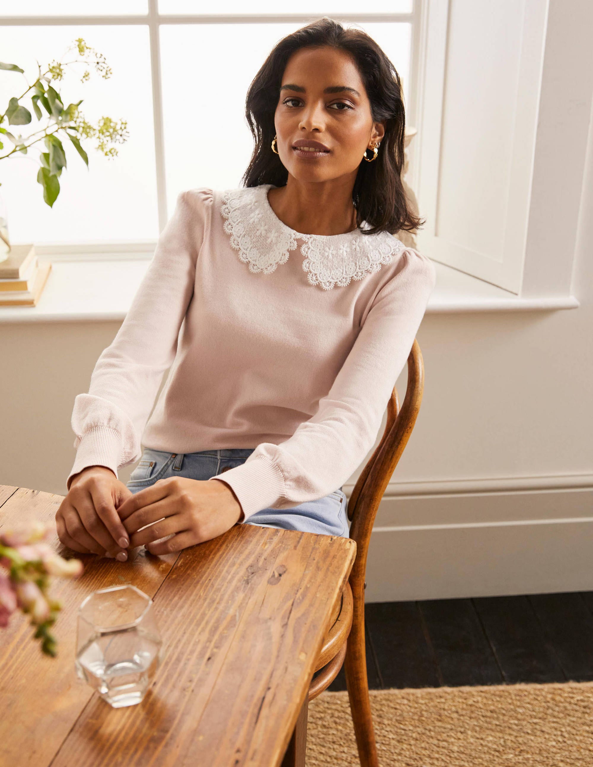 hattie collar sweatshirt boden
