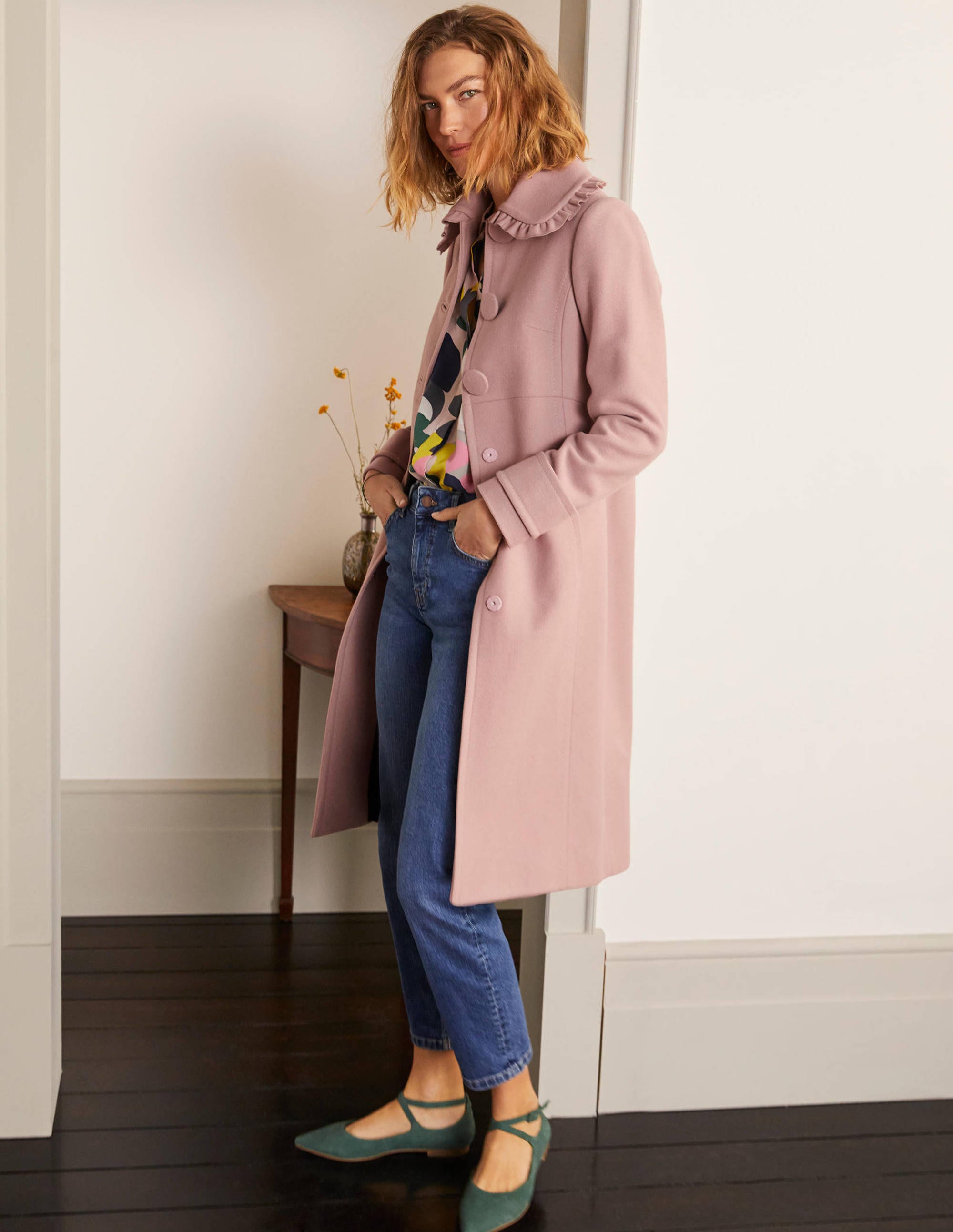 boden pink coat