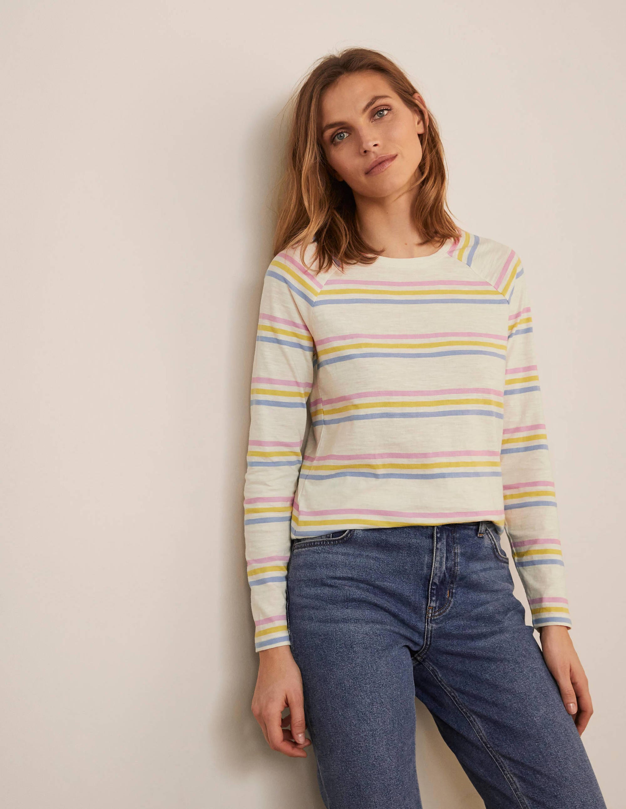 T-shirt de baseball Lorna en jersey MLT Boden Boden, Multi
