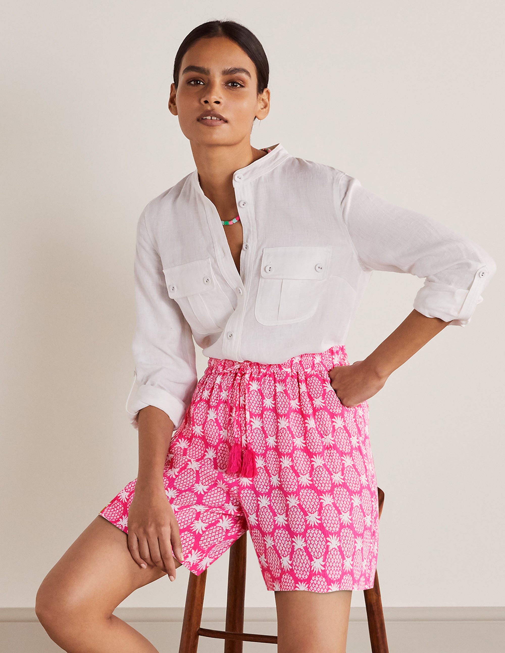 Short Bembridge PNK Boden Boden, Rose festif