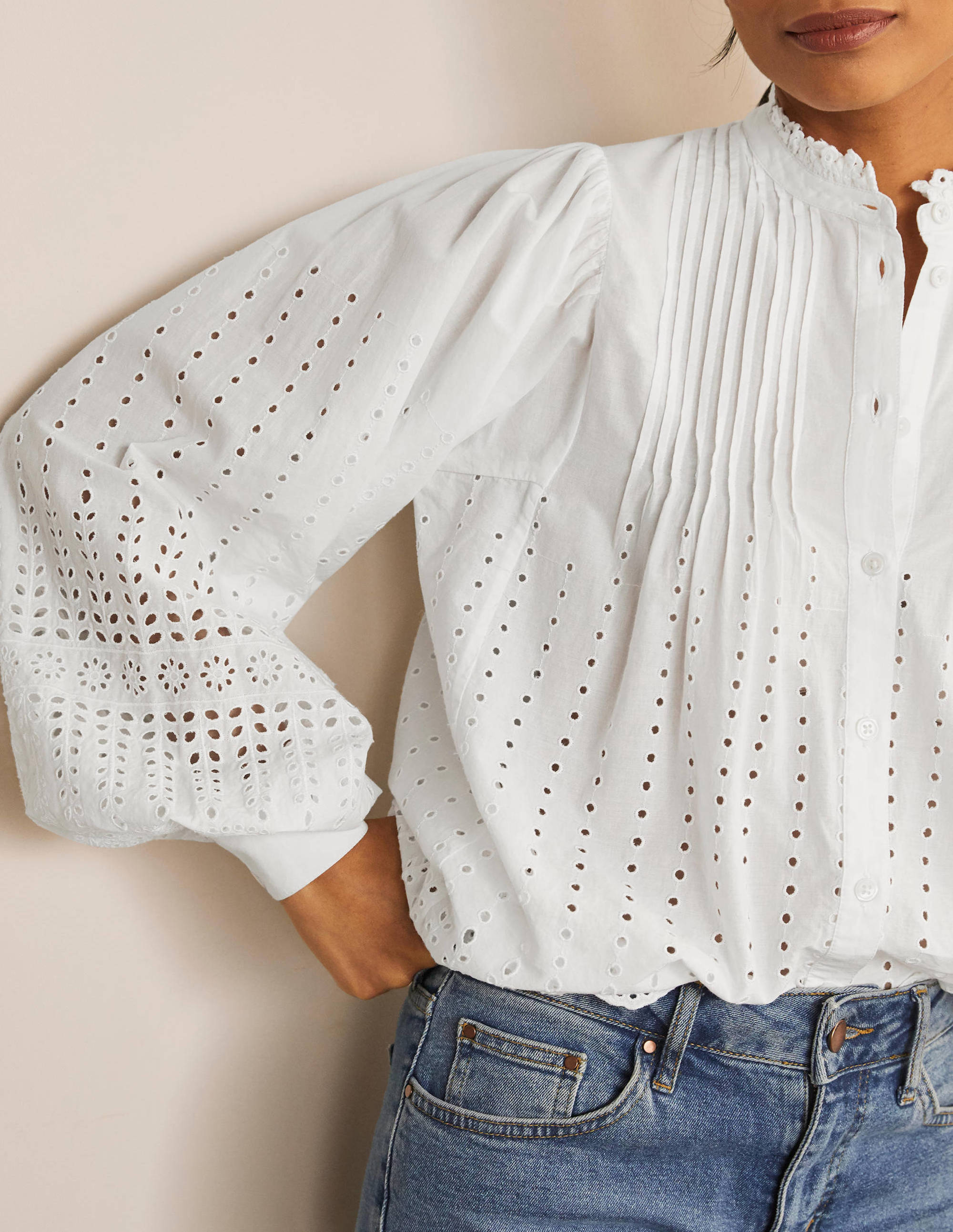 boden broderie shirt