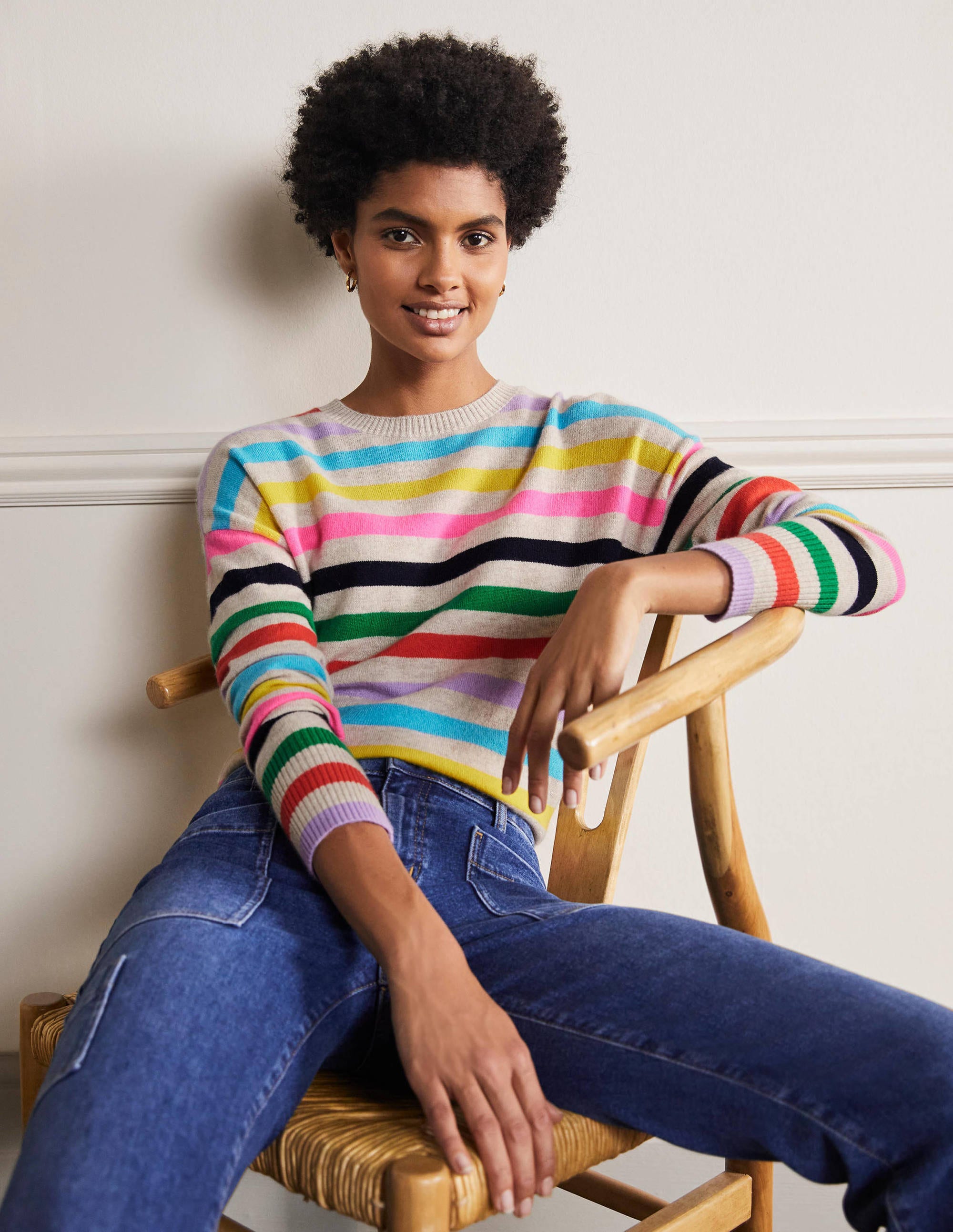 Pull Kesteven en cachemire SPT Femme Boden, Multi