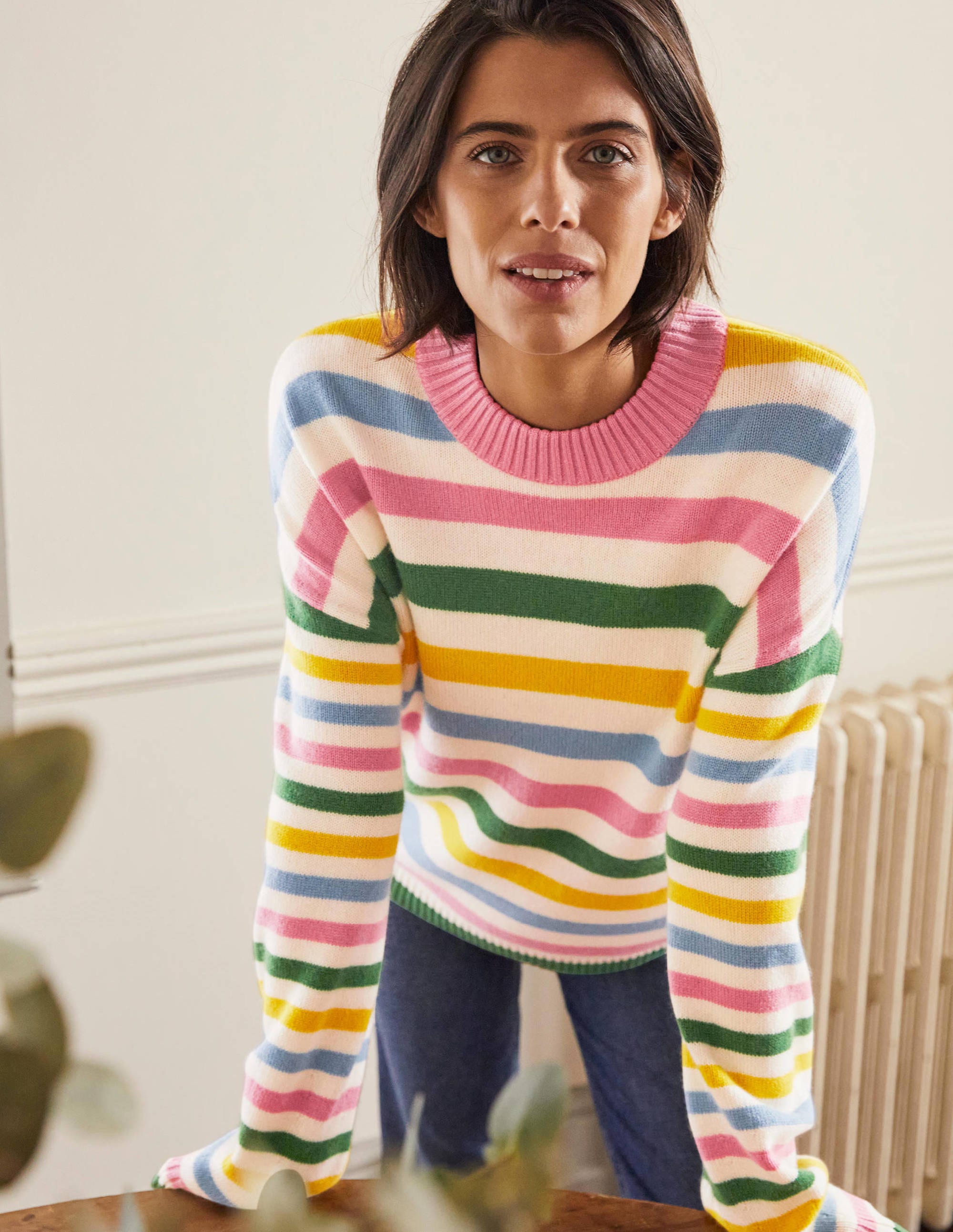 Pull Savannah en cachemire IVO Femme Boden, Multi