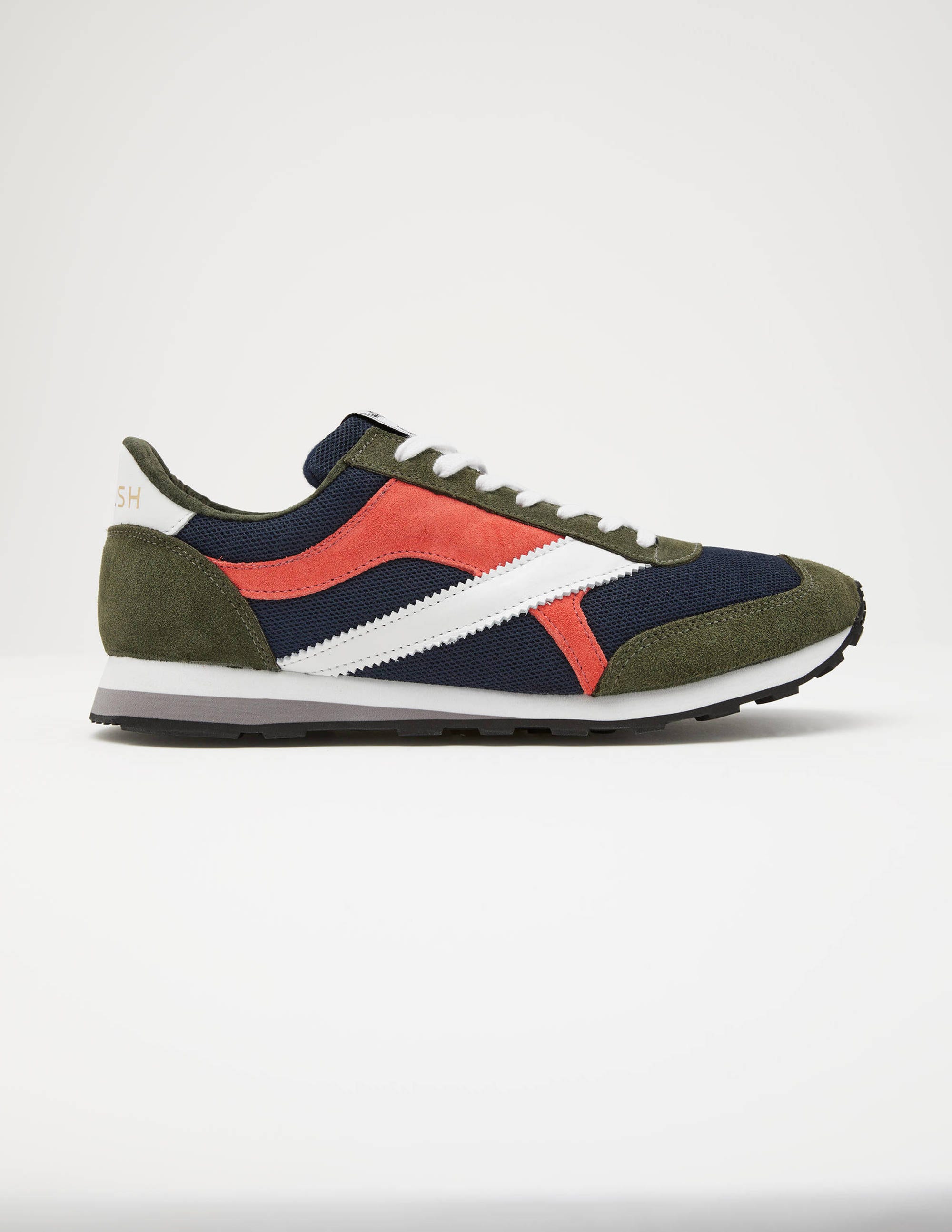 Baskets Tornado par Walsh OLV Homme Boden, Khaki Colourblock