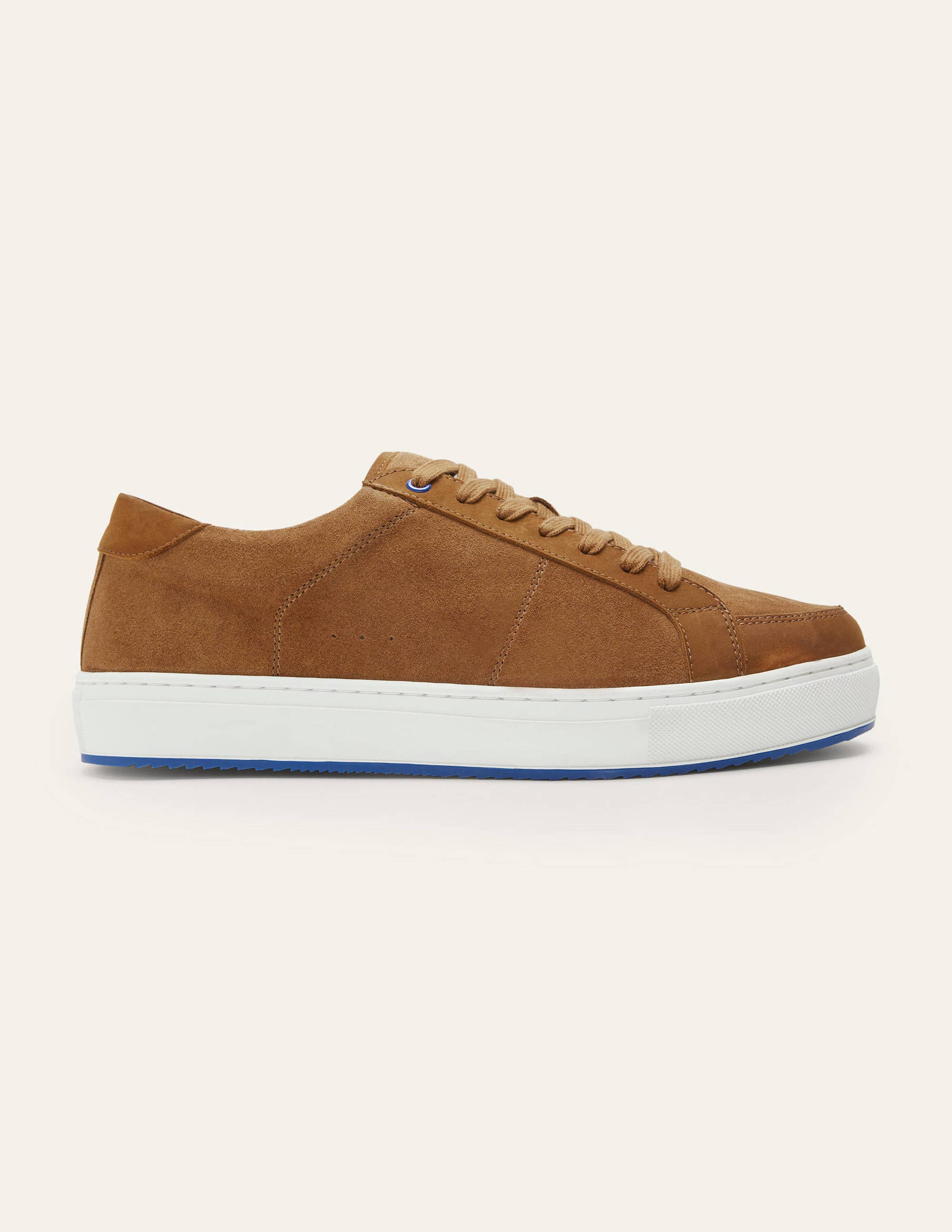 Baskets colorées en cuir BRN Homme Boden, Brown