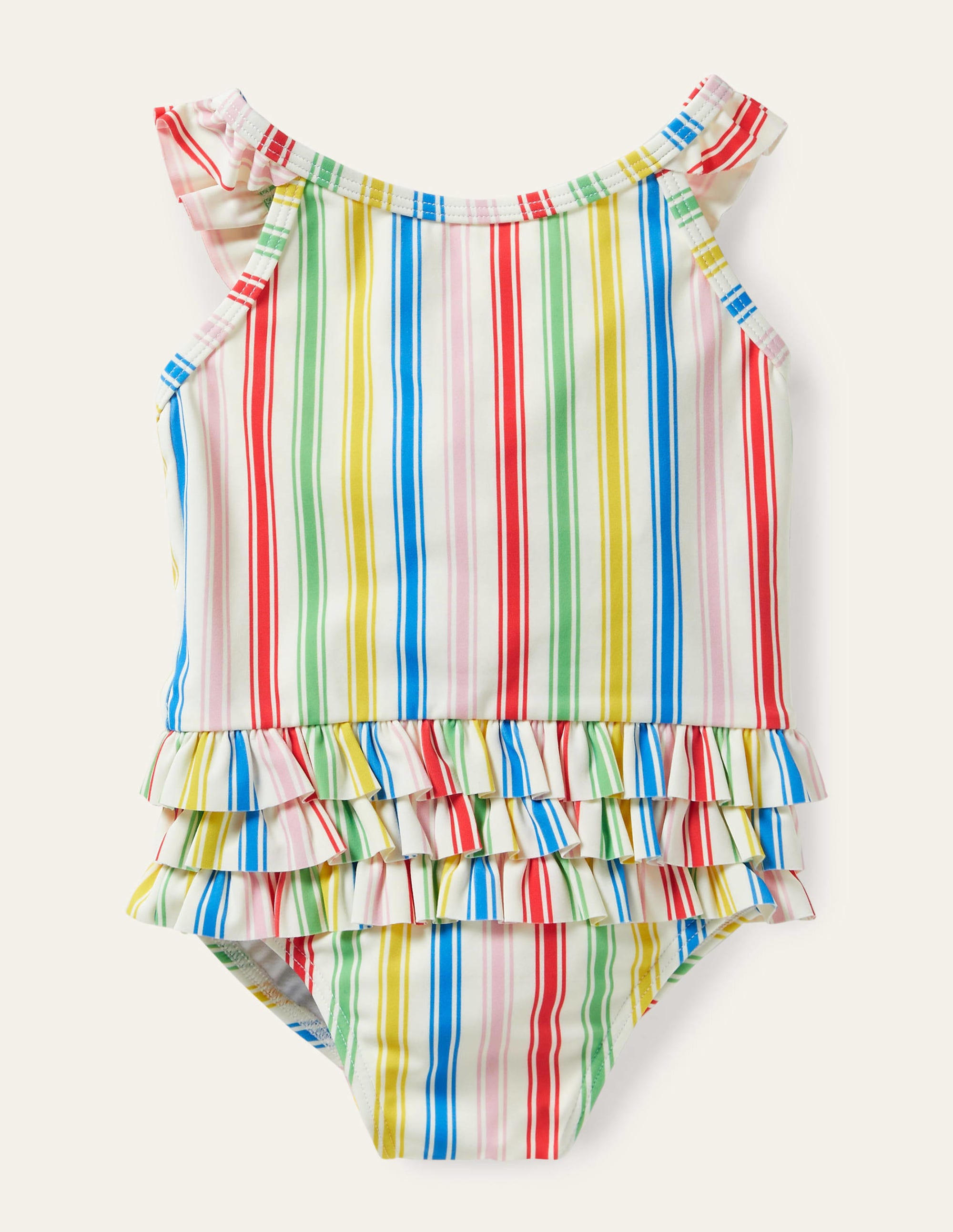 Maillot de bain à détail volanté MUL Bébé Boden, Multi
