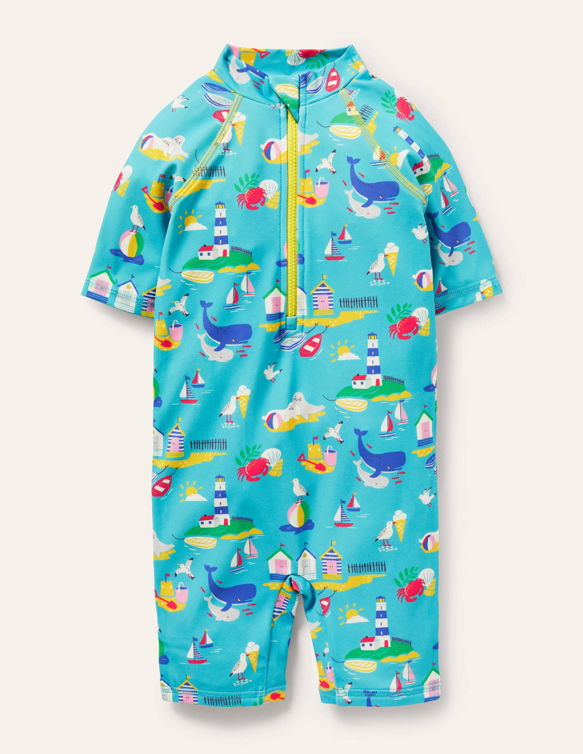 Combinaison de surf fun AQU Bébé Boden, Blue