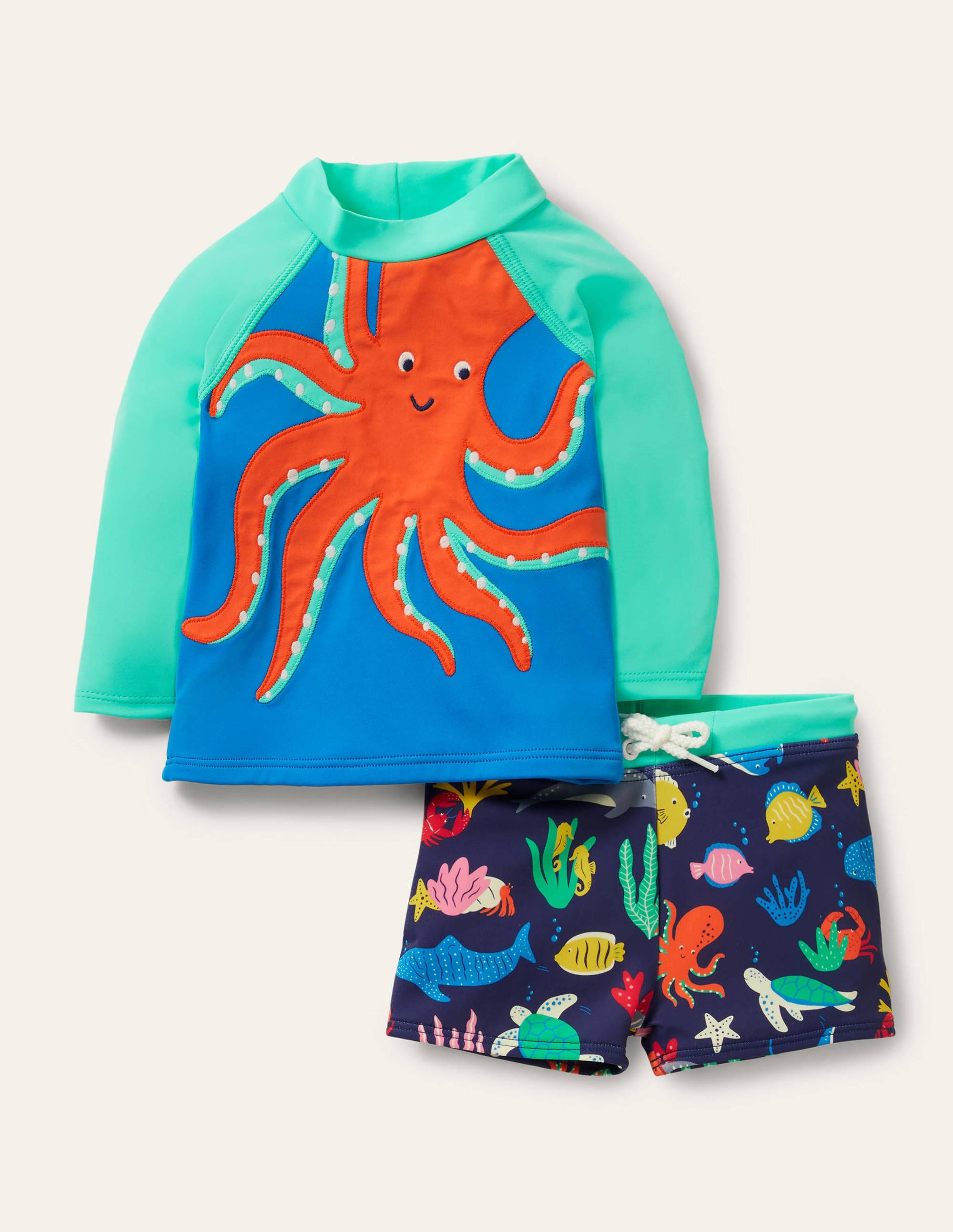 Ensemble avec haut de plage GRN Bébé Boden, Green