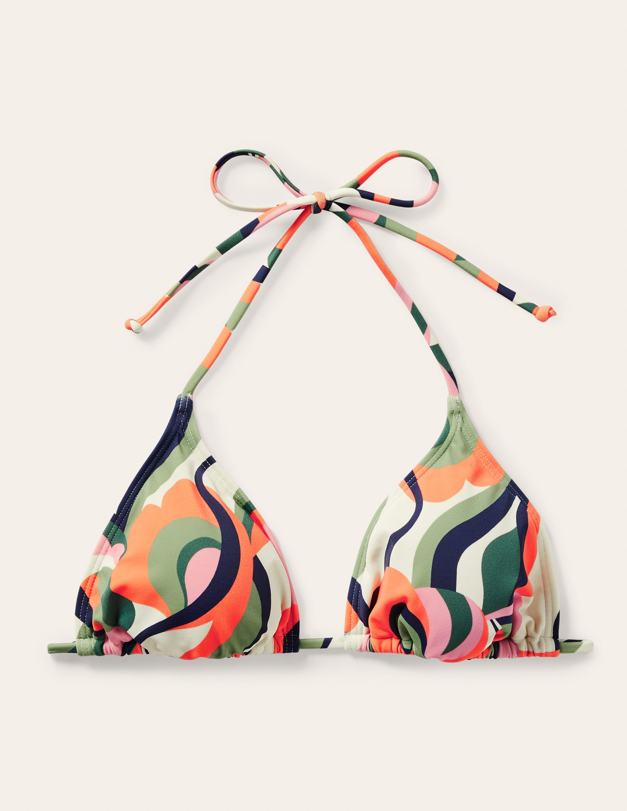 Haut de bikini avec liens MLT Femme Boden, Multi
