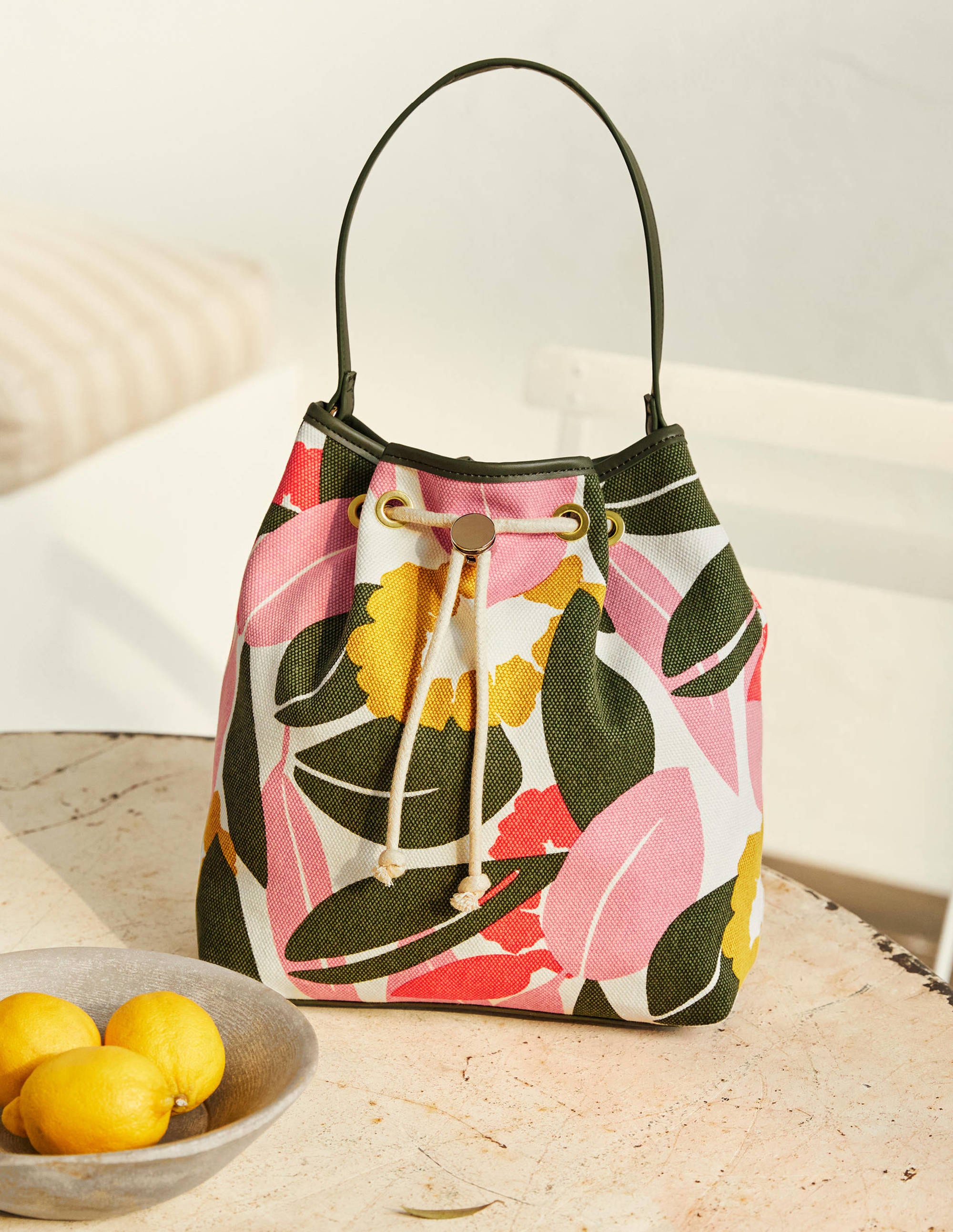 drawstring bucket purse