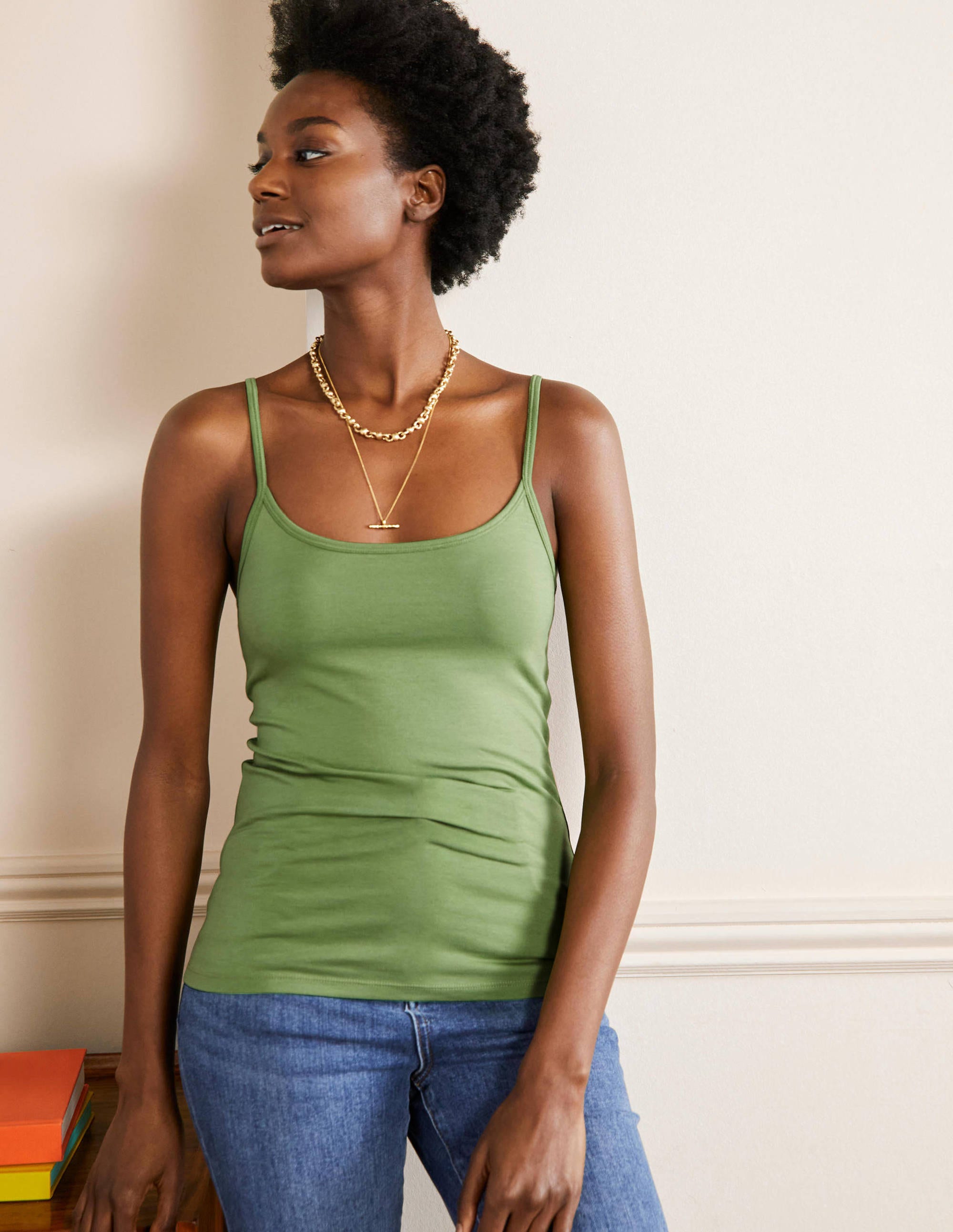 Caraco uni MOS Femme Boden, Green