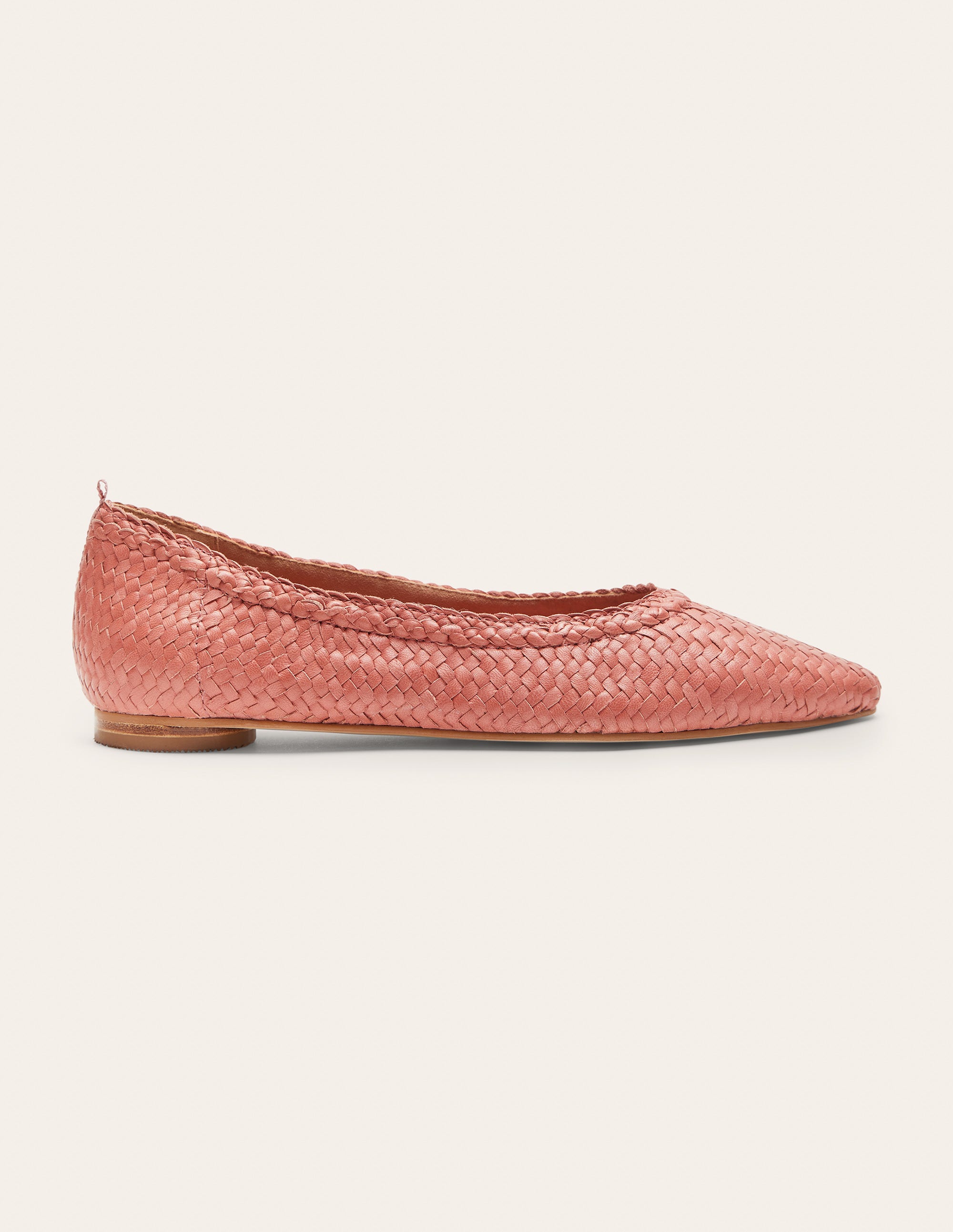 Ballerines à bout en amande LRD Femme Boden, Red